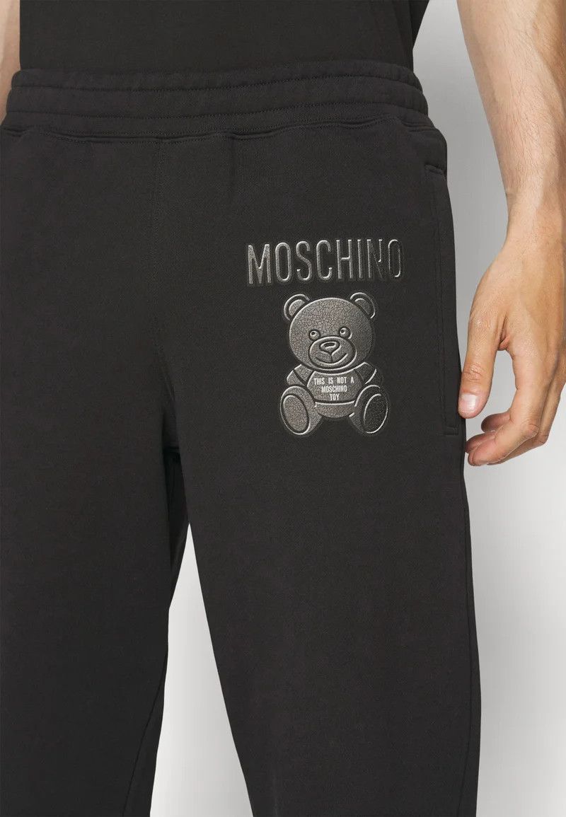 Moschino o1y0225 Logo Jogger & Sweatpant in Black Size US 34 / EU 50 - 2 Thumbnail