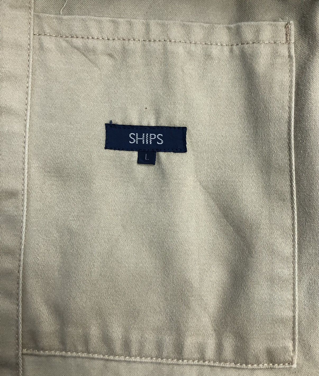 SHIPS SHIPS Khaki Cotton Chore Jacket – Size L Size US L / EU 52-54 / 3 - 12 Thumbnail