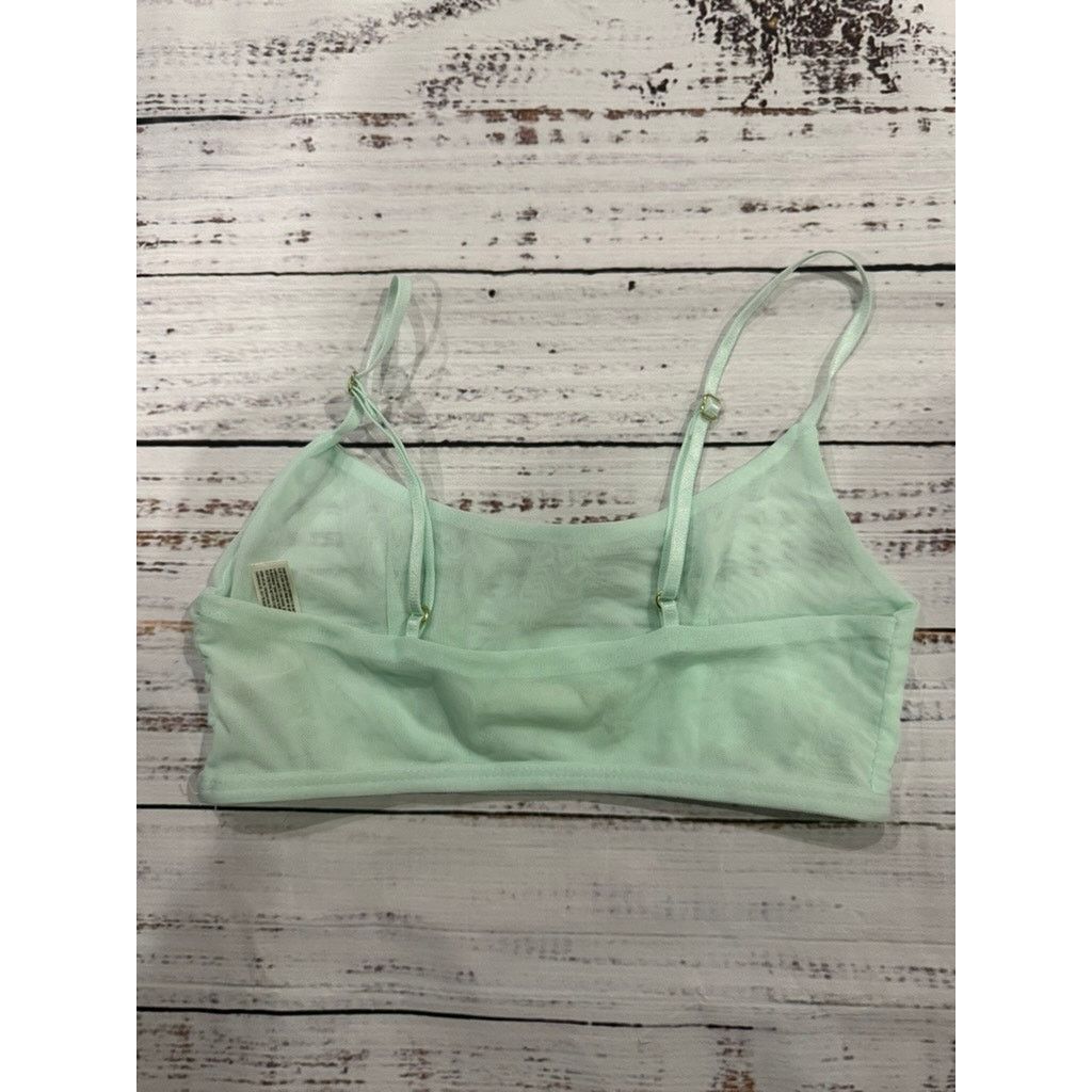 Anthropologie Anthropologie Mint Sheer Mesh Bralette XXS Adjustable Strap Size ONE SIZE - 2 Thumbnail