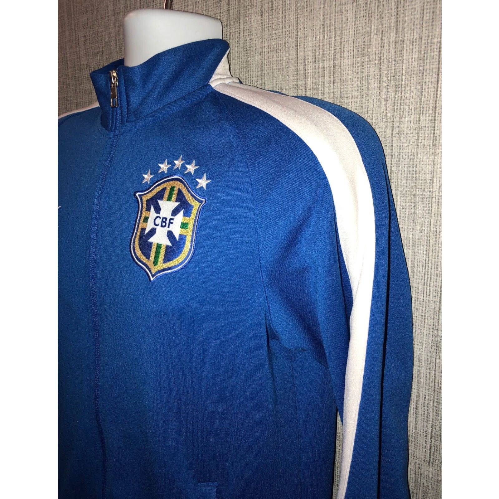 Nike Nike Mens Full Zip Jacket Size S Blue/White Multicolor Colorful CBF Jacket Mens Size US S / EU 44-46 / 1 - 3 Thumbnail