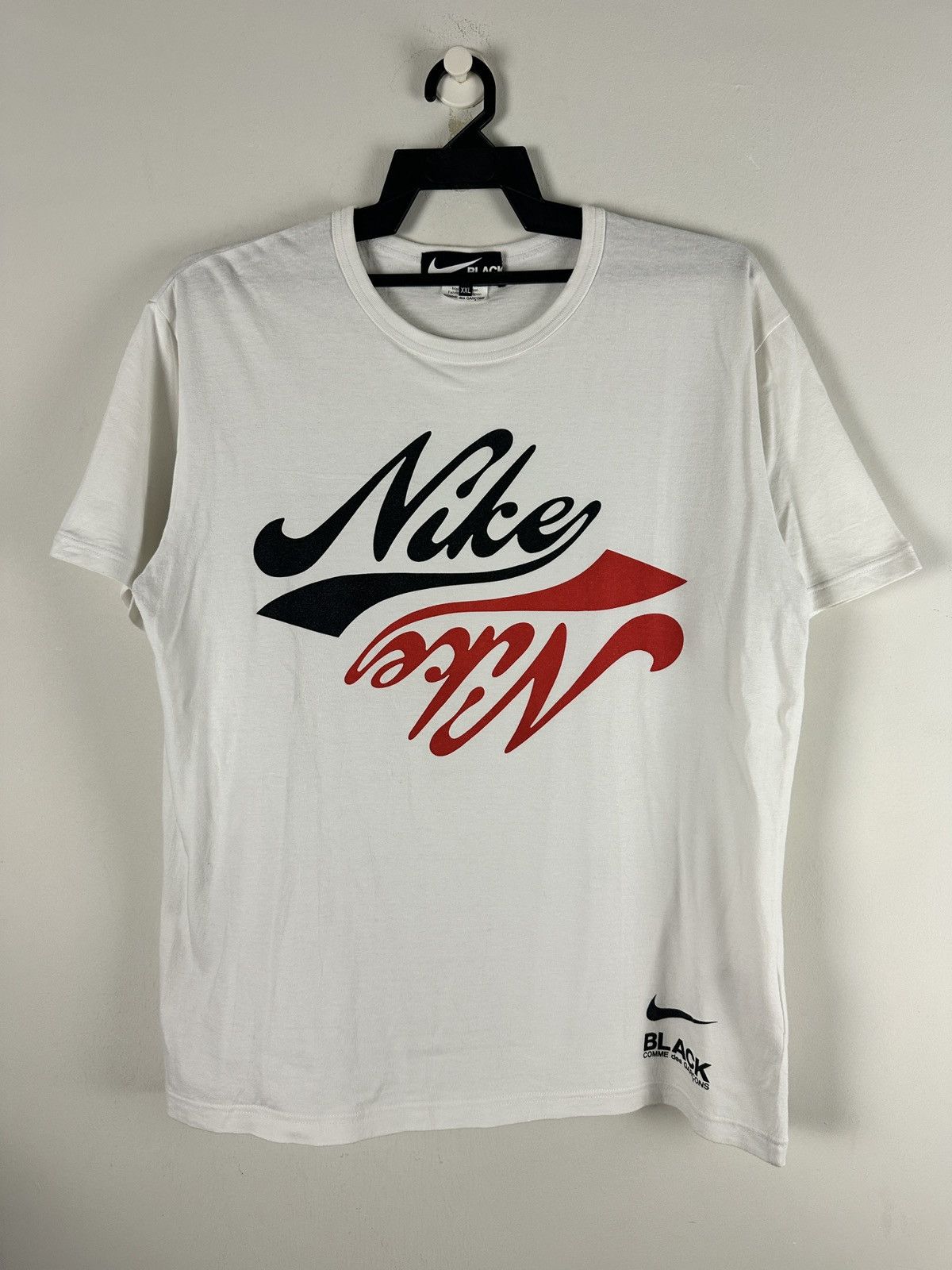 Comme des Garcons × Nike Nike Black Comme Des Garcon Tshirt Size US L / EU 52-54 / 3 - 1 Thumbnail