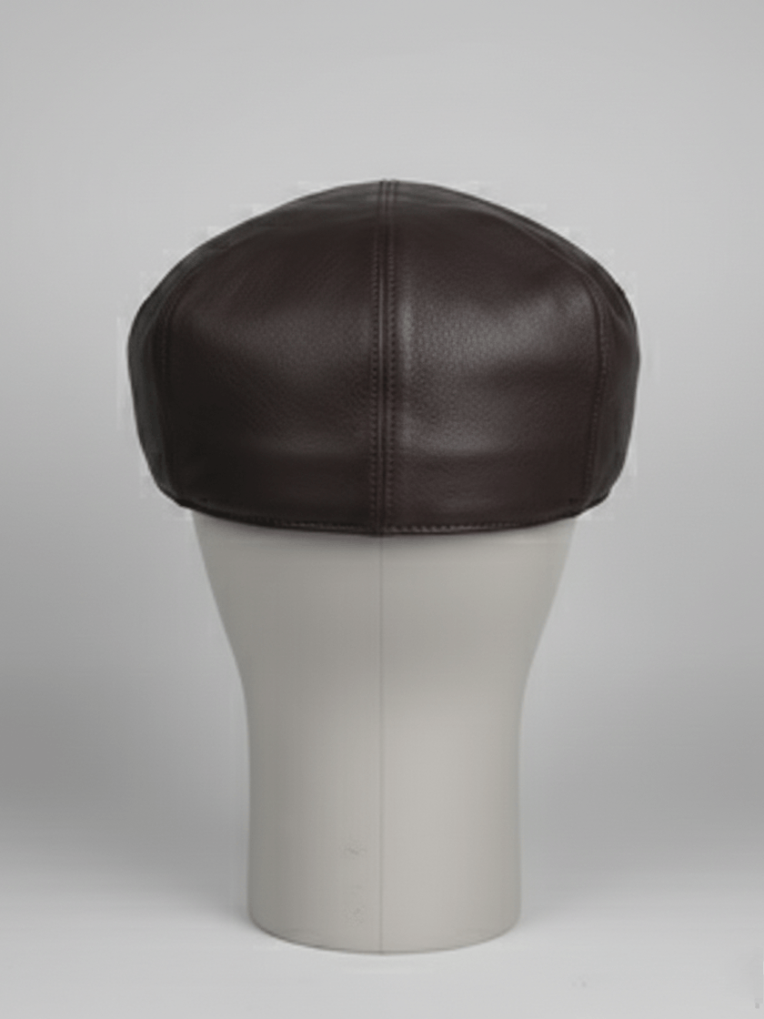 Vintage Vintage 80s Orvis Deerskin Leather Flat Cap Size ONE SIZE - 3 Thumbnail