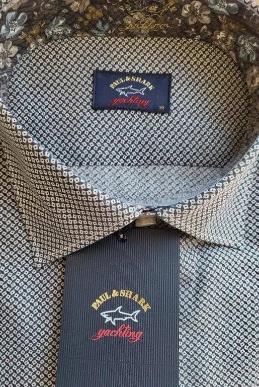 Paul & Shark RRP320€ PAUL&SHARK sz M NWT Shirts Long Sleeves Geometric Size US M / EU 48-50 / 2 - 4 Thumbnail