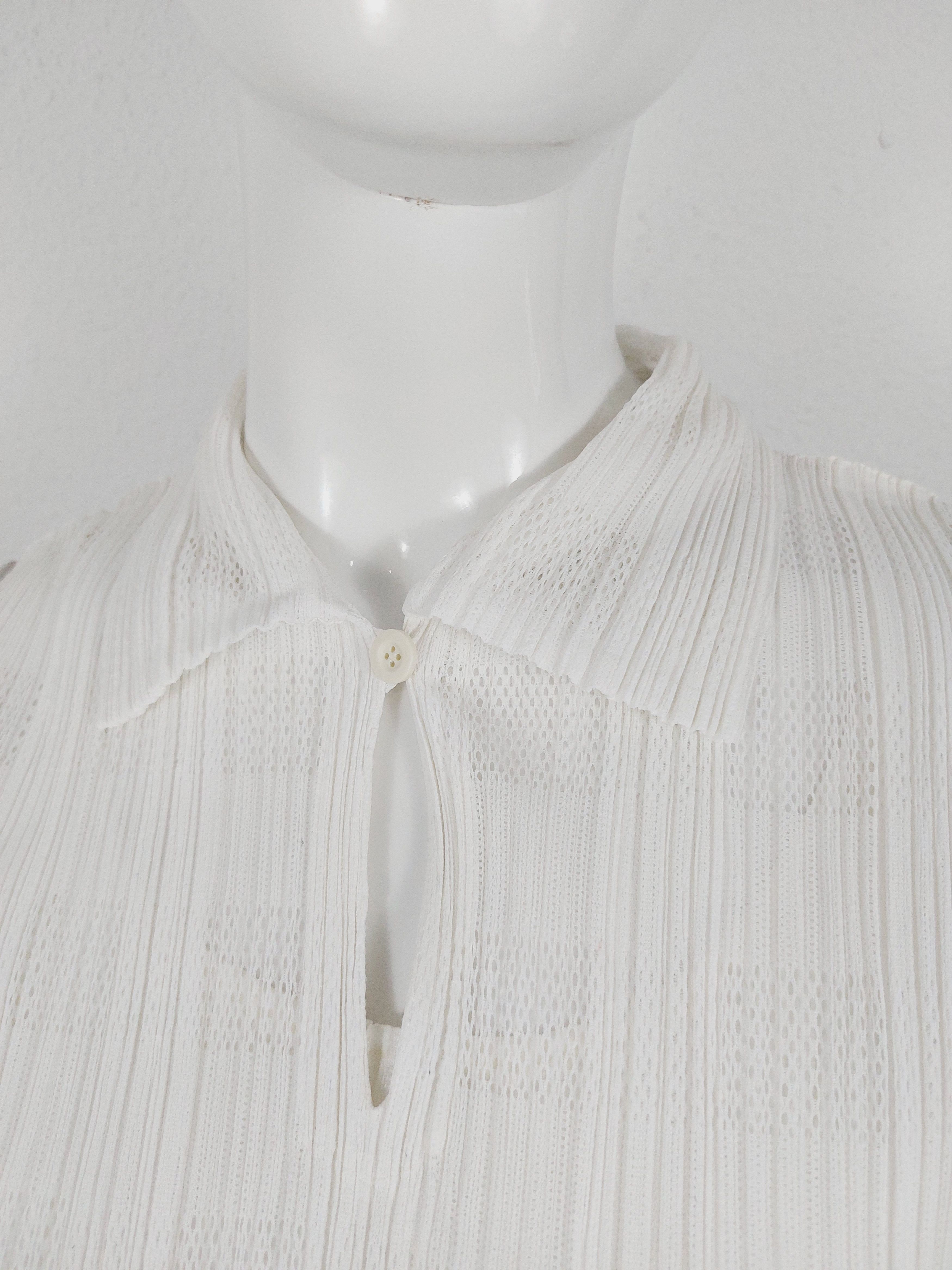 Issey Miyake Issey Miyake Pleats Please White Wedding Dress Set Size ONE SIZE - 12 Thumbnail