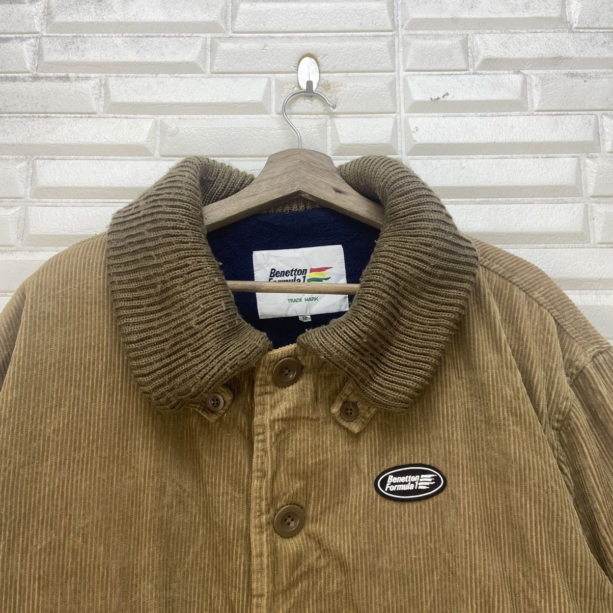 Benetton Vintage Benetton Formula 1 Racing Team Corduroy Jacket Size US M / EU 48-50 / 2 - 3 Thumbnail