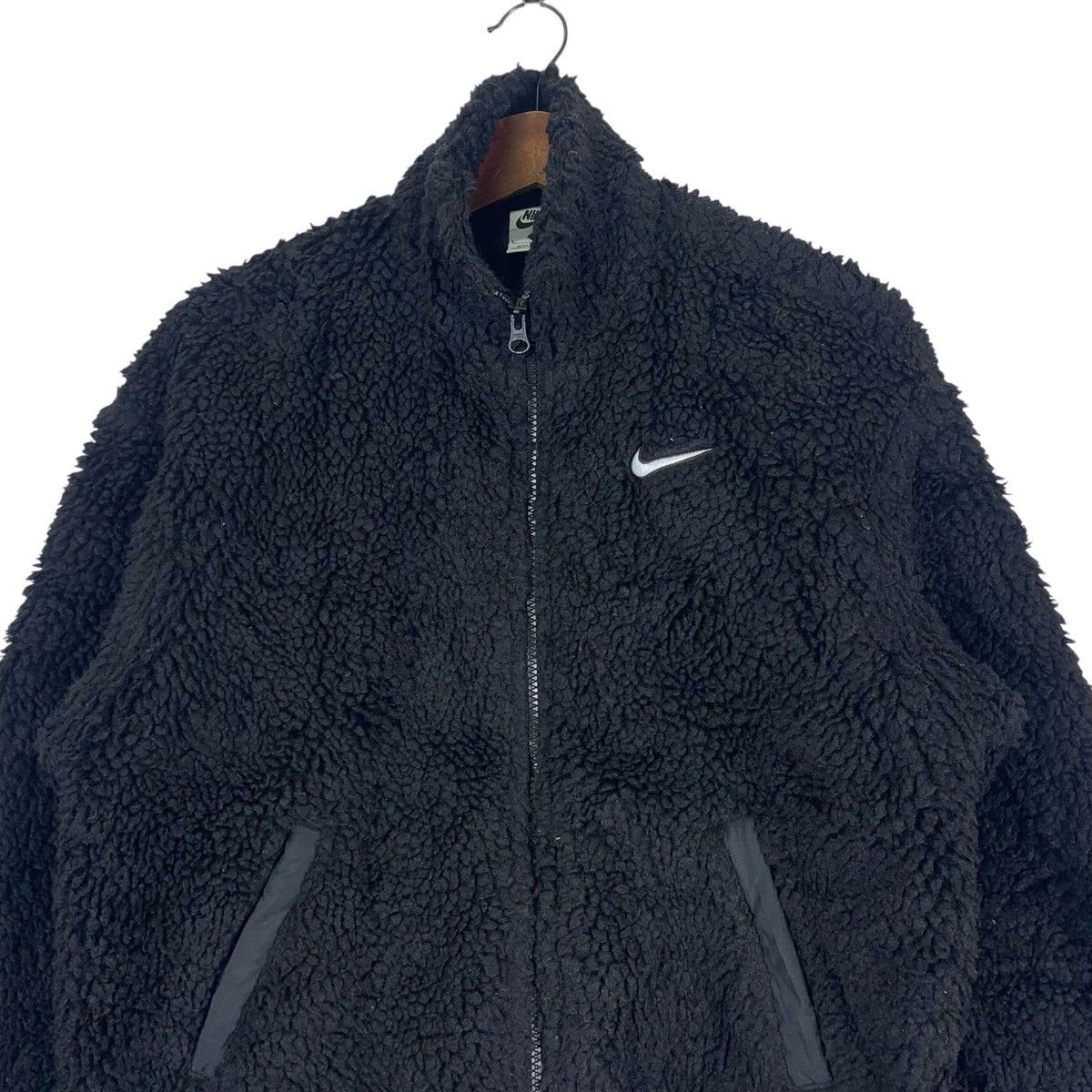 Nike Vintage Nike Swoosh Fleece Sweater Jacket Size US S / EU 44-46 / 1 - 2 Thumbnail