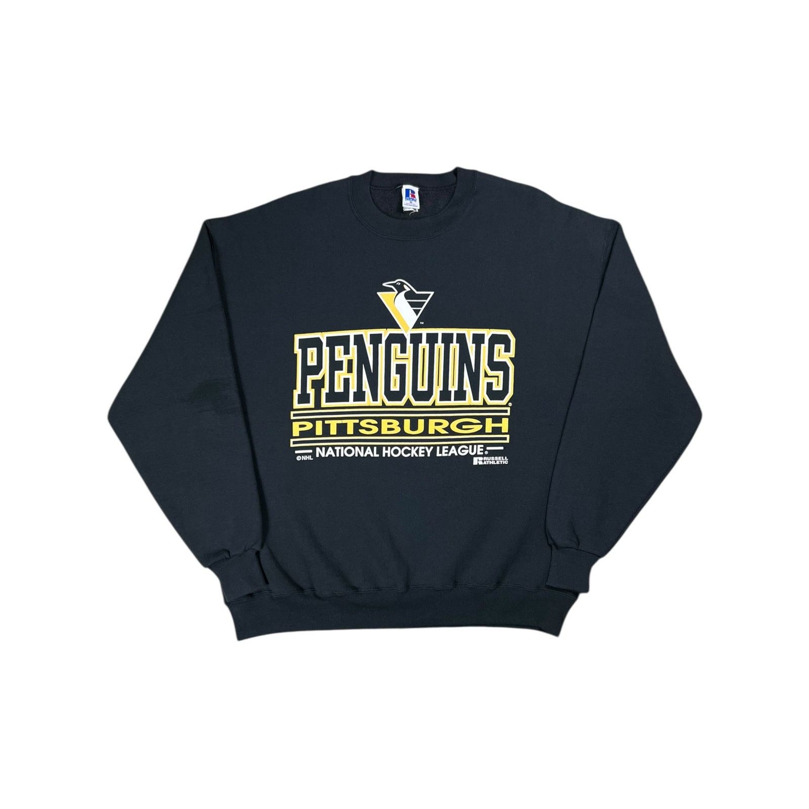 NHL × Russell Athletic × Vintage 90s Russell Athletic Pittsburgh Penguins NHL faded crewneck Size US XL / EU 56 / 4 - 1 Thumbnail