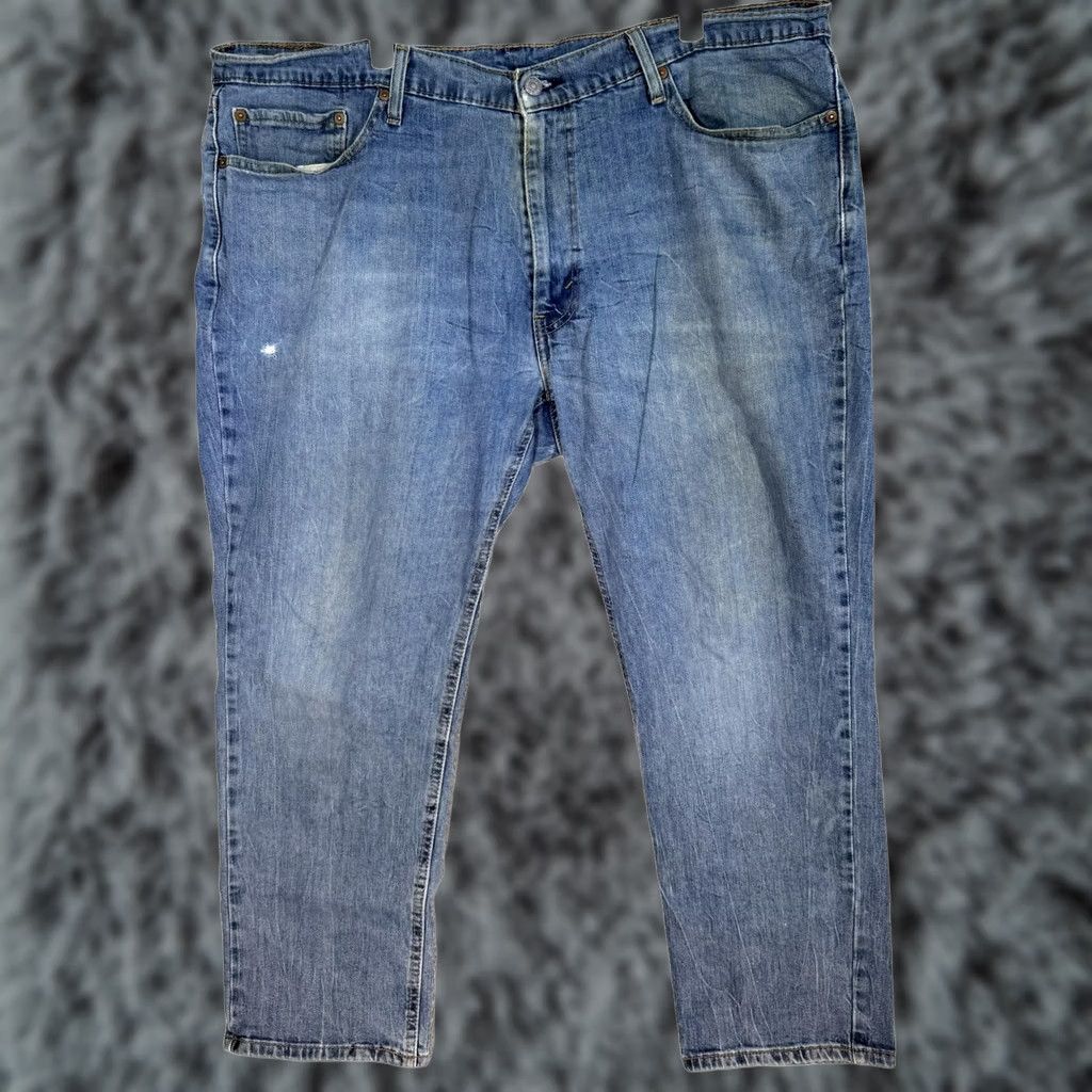 Levi's Levi's 541 Jeans Athletic Fit Straight Denim 44x30 Blue Medium Blue Wash Pants Mens Regular Waist 44 Inseam 30 Size US 44 / EU 60 - 1 Thumbnail