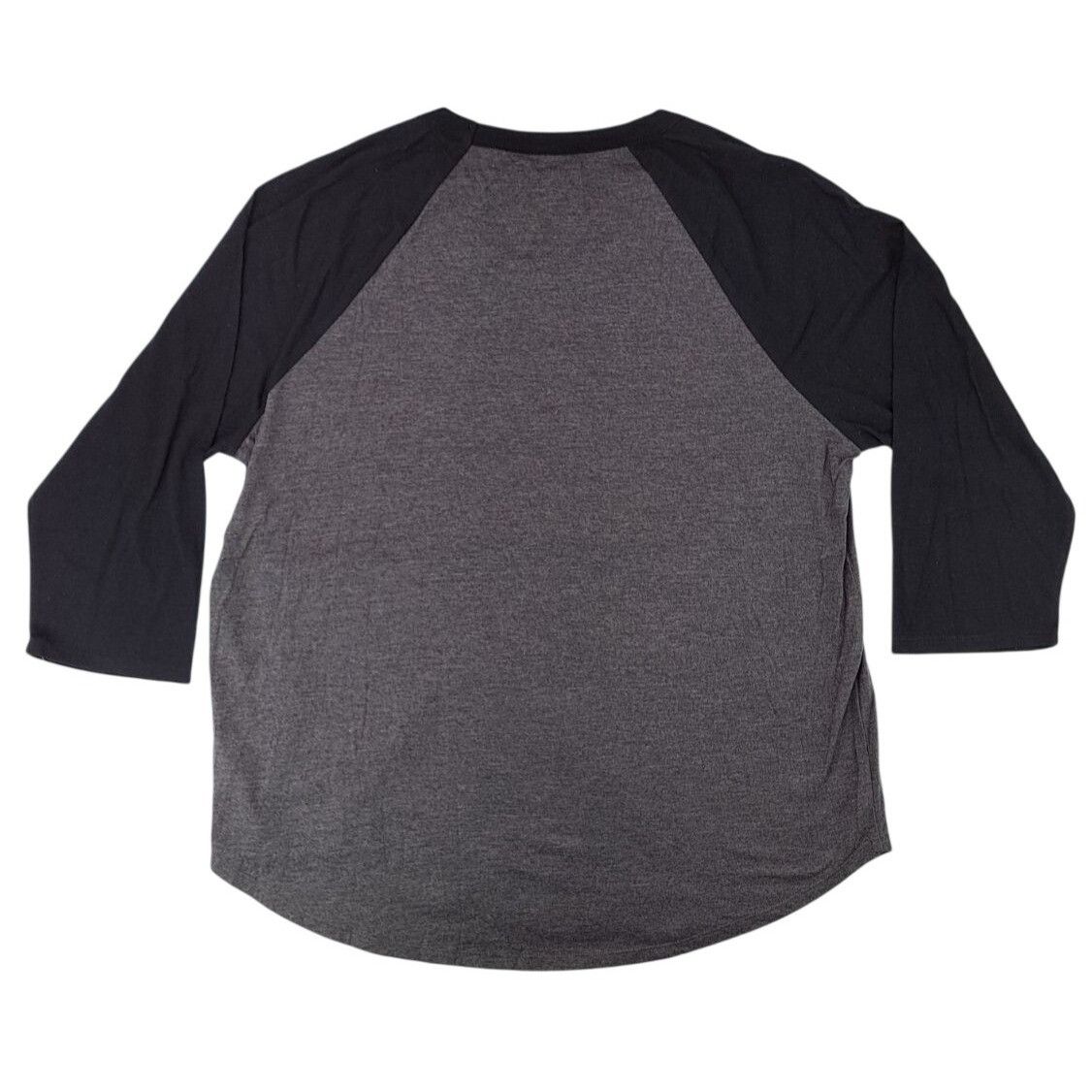 Other Chaser Baseball Raglan Shirt Black Grey All The Good Things Size XL / US 12-14 / IT 48-50 - 2 Thumbnail