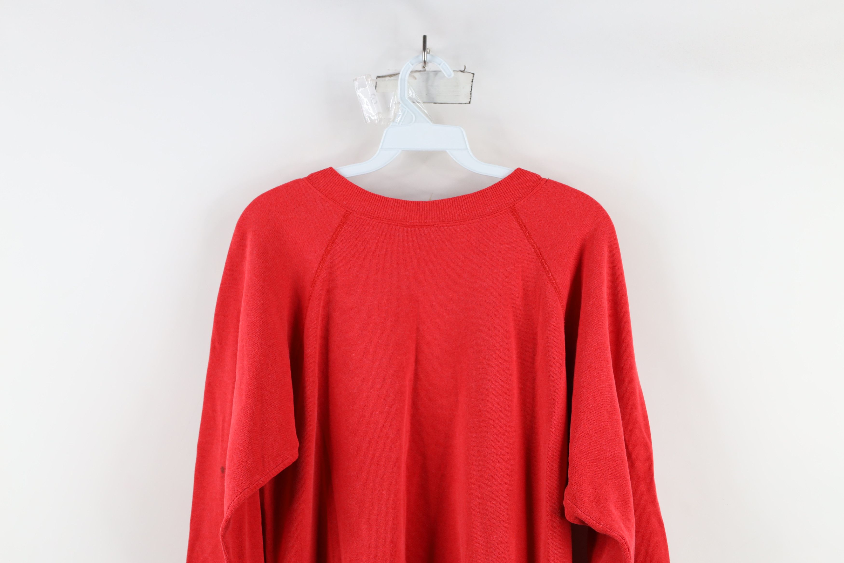 Vintage Vintage 70s 80s Streetwear Crewneck Sweatshirt Red USA Size US L / EU 52-54 / 3 - 13 Thumbnail