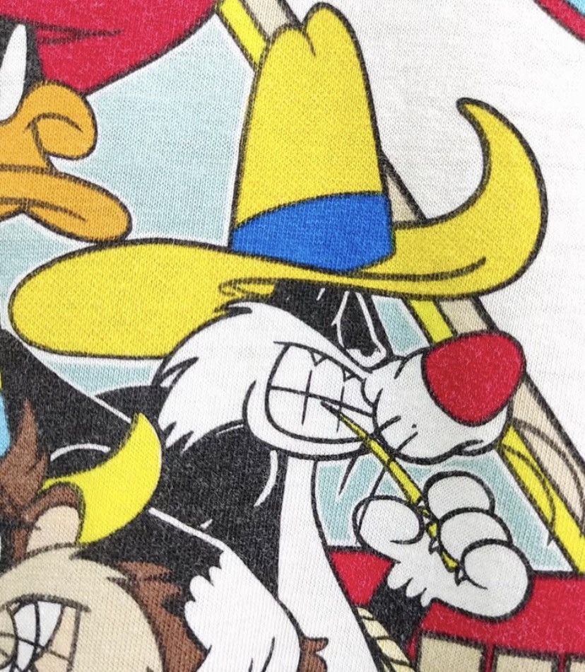 Vintage × Warner Bros TShirt Looney Tunes Warner Bros 1995 Vintage Wild West Vtg Size US XL / EU 56 / 4 - 7 Thumbnail