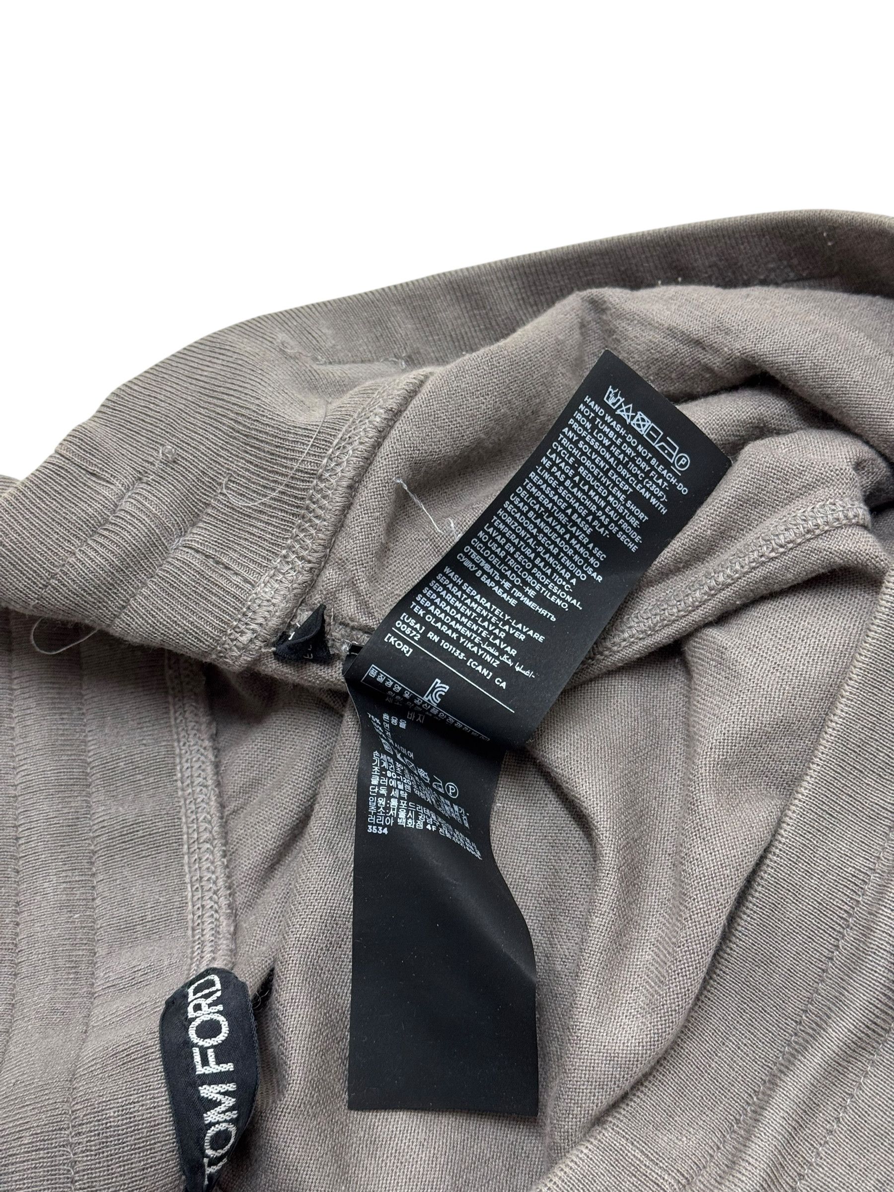 Tom Ford Tom Ford Grey Mens Embroidered Logo Sweatpants Size US 34 / EU 50 - 8 Thumbnail