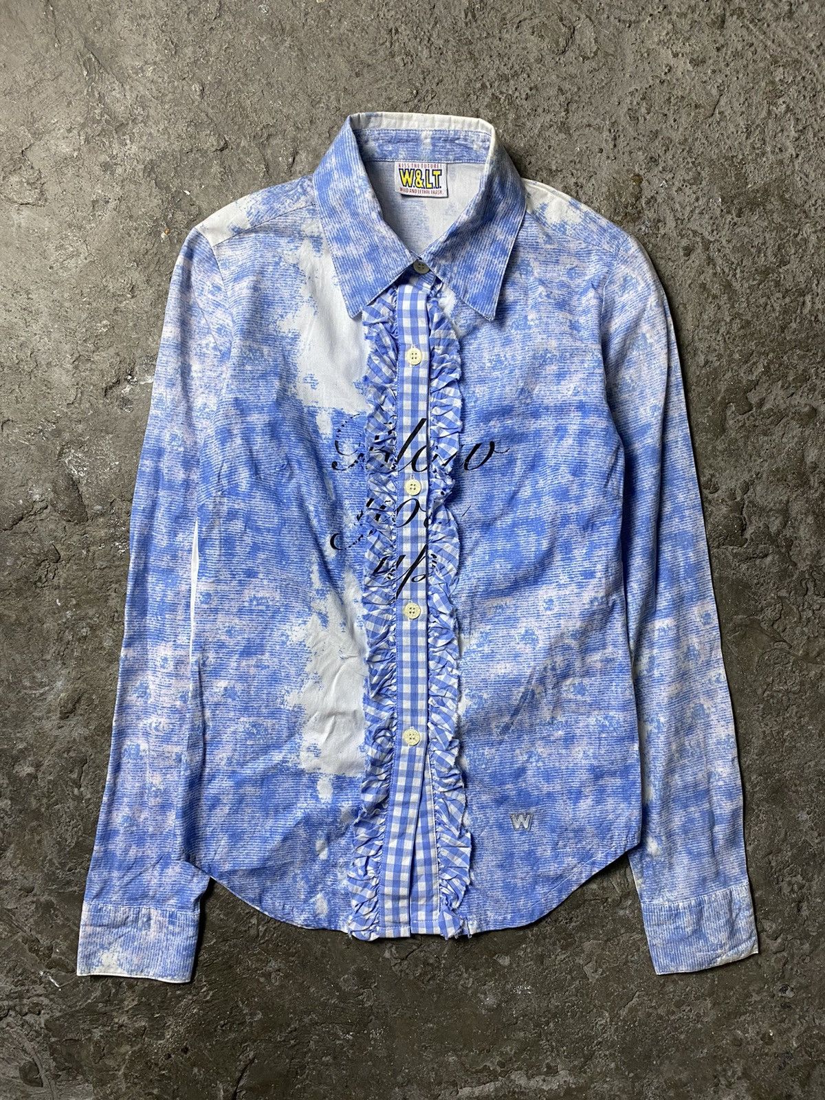 W&LT “Blow You Up” Layered Frill Shirt Size XS / US 0-2 / IT 36-38 - 1 Thumbnail
