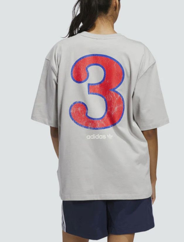 Adidas Adidas KG9061 Kingston Cotton Tee Grey ( S ) Size S / US 4 / IT 40 - 2 Thumbnail