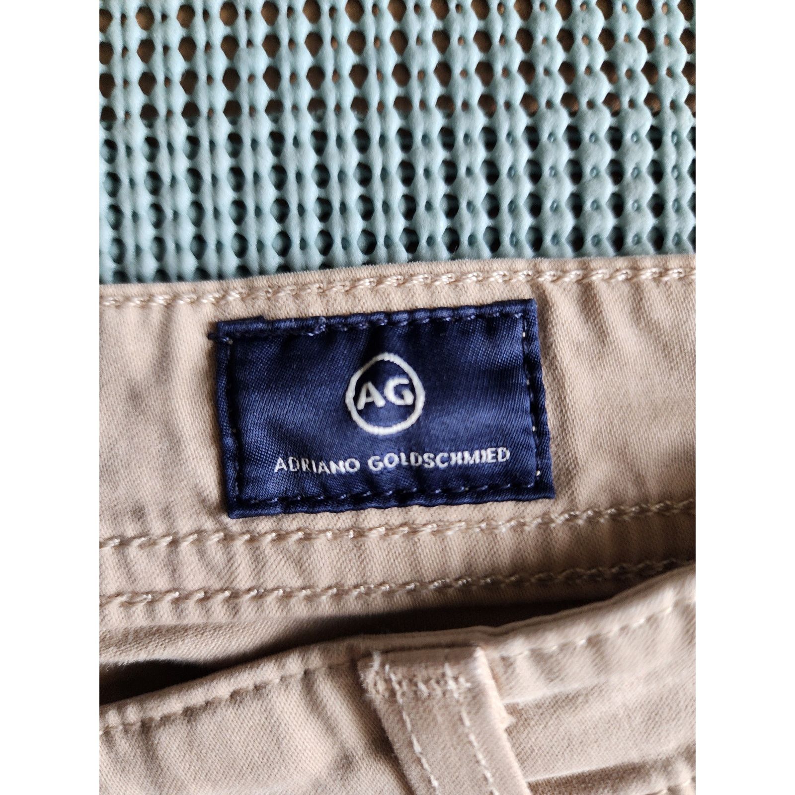 AG Adriano Goldschmied AG Everett Slim Straight Tan Pants 30X32 Size US 30 / EU 46 - 4 Thumbnail