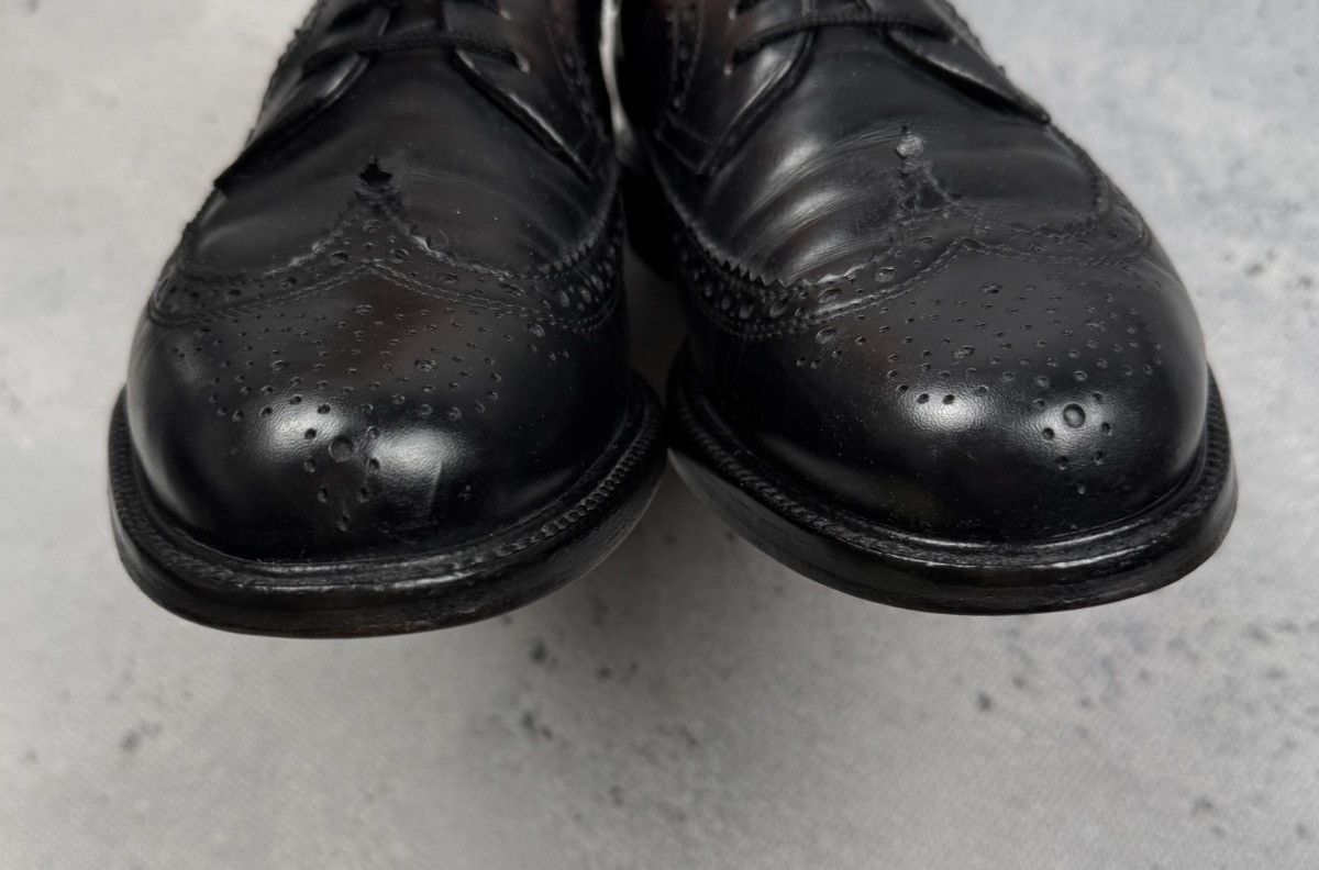 Bally Bally Black Italy Leather Wingtip Brogue Derby Shoes Size 43 Size US 10 / EU 43 - 5 Thumbnail