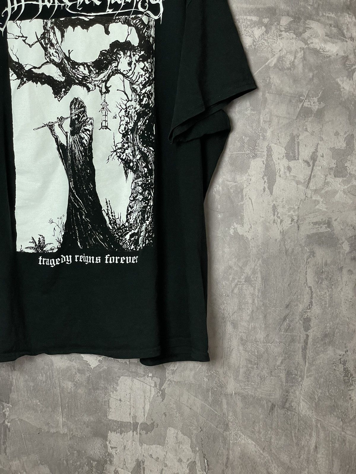 Band Tees × Vintage Vintage Y2k Black Metal Band T Shirt Burzum Like Print Size US L / EU 52-54 / 3 - 4 Thumbnail