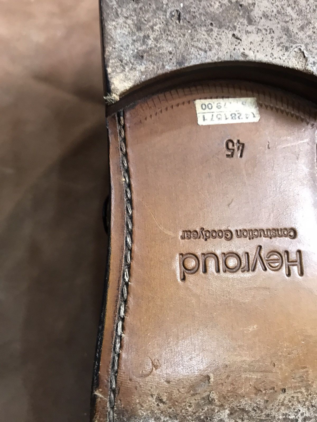 Handmade Single strap monk shoes derbies, goodyear welted Size US 12 / EU 45 - 7 Thumbnail