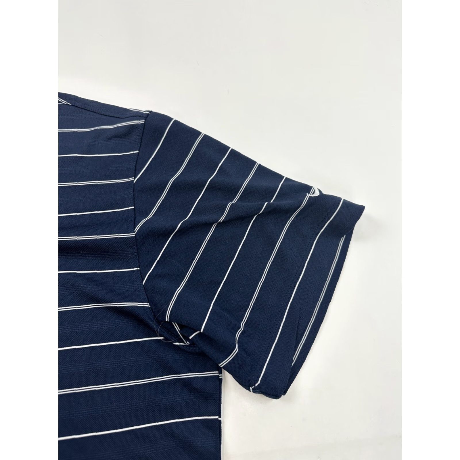 Nike Nike Golf Polo Shirt Mens L Blue Striped Dri-Fit Short Sleeve Size US L / EU 52-54 / 3 - 5 Thumbnail