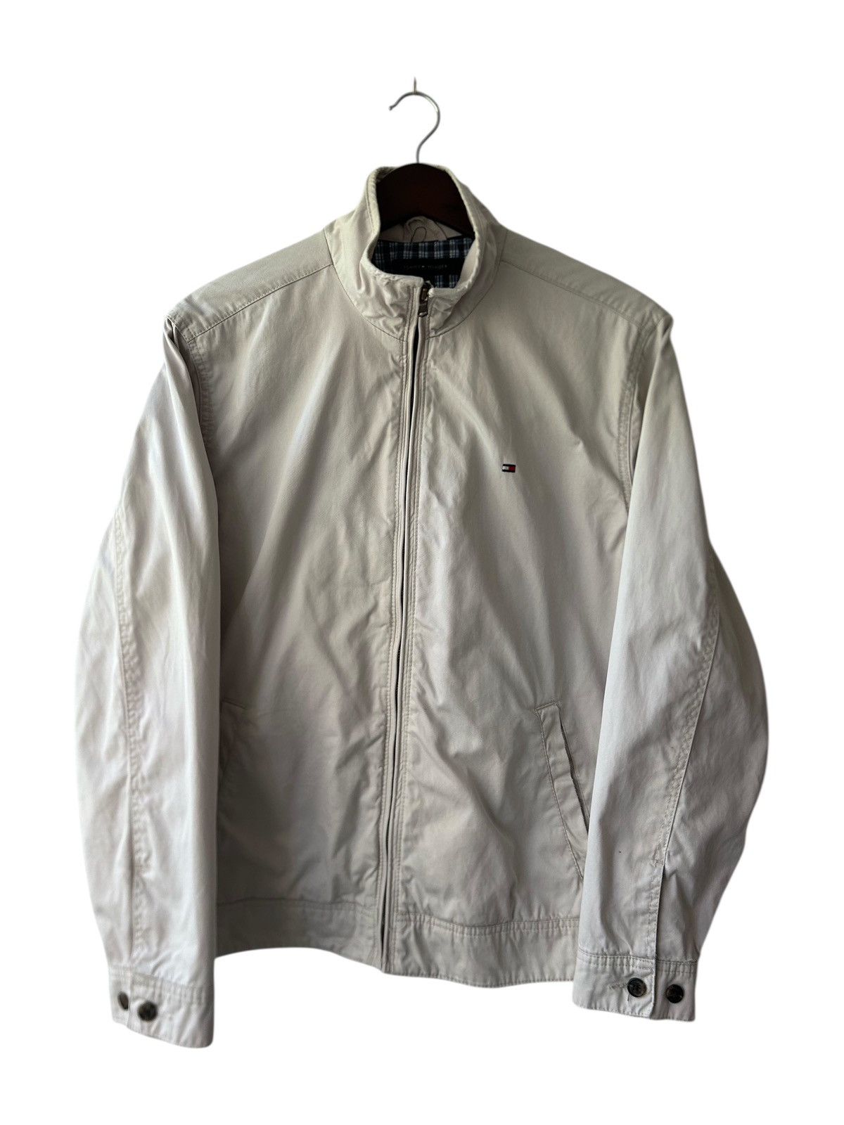 Tommy Hilfiger Vintage Tommy Hilfiger White Jacket Full Zipper Size US S / EU 44-46 / 1 - 1 Thumbnail
