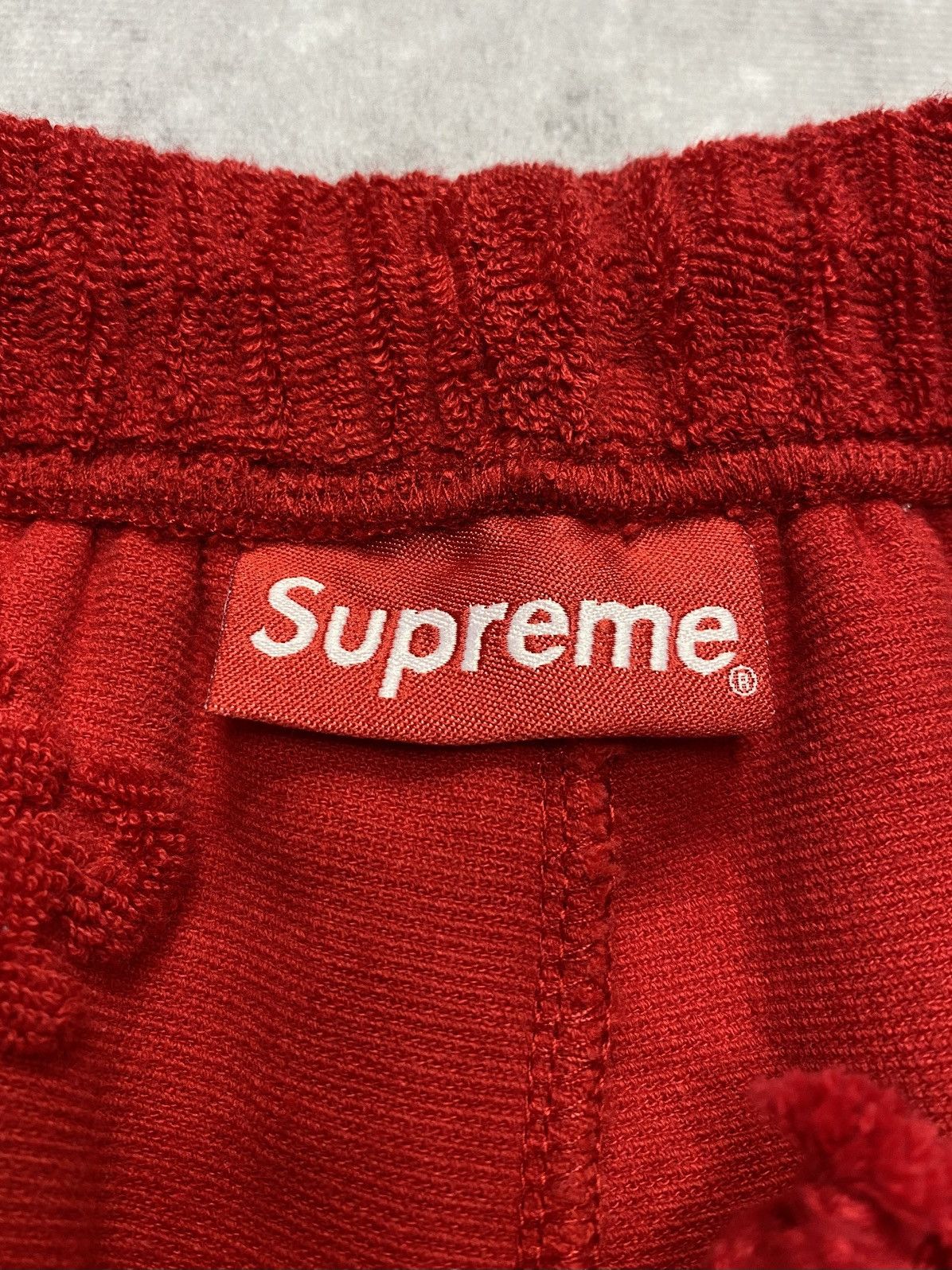 Supreme Supreme Terry Jacquard Logo Short Red (SS19) Size US 30 / EU 46 - 3 Thumbnail