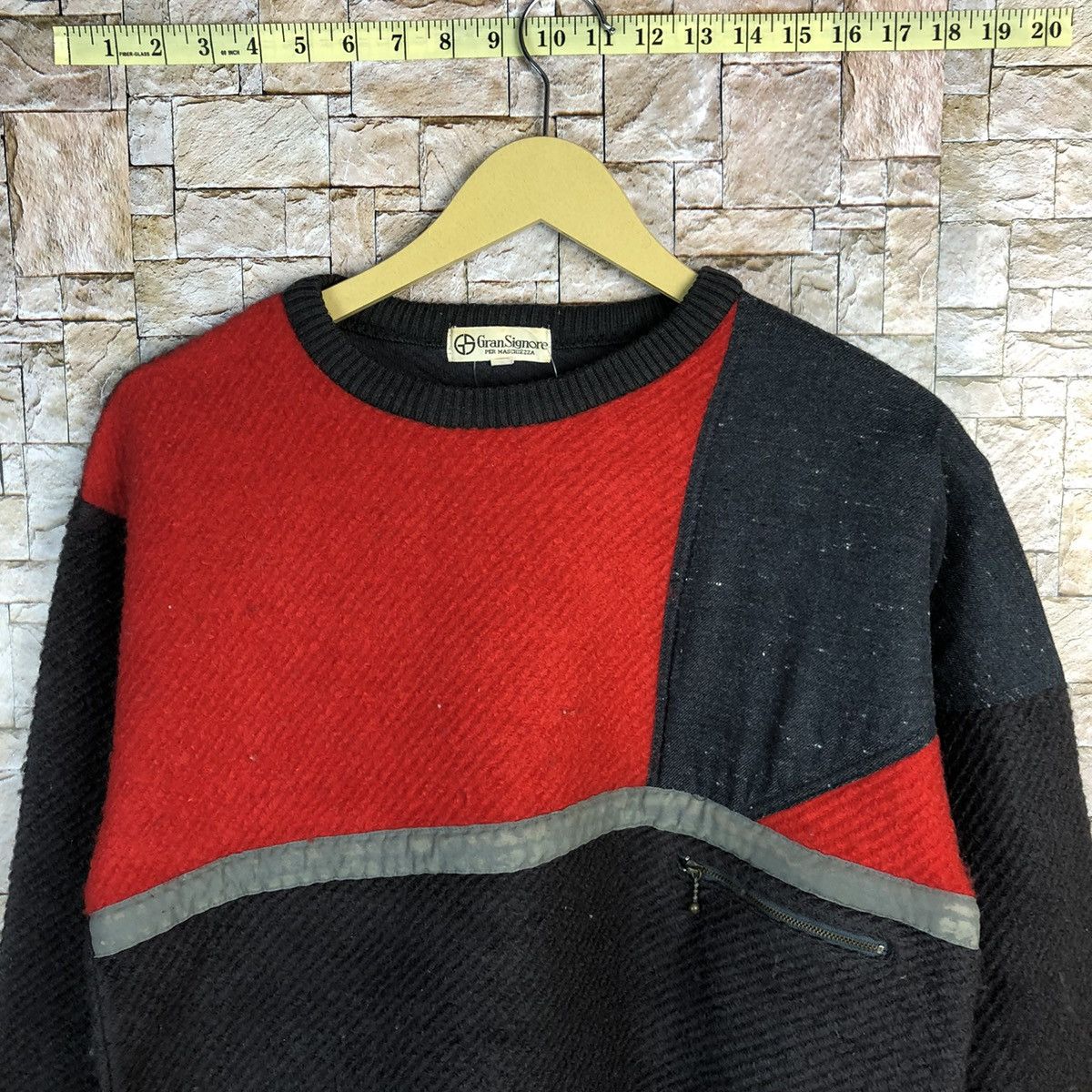 Homespun Knitwear Gran Signore Red Knitwear #A374 Size US S / EU 44-46 / 1 - 5 Thumbnail