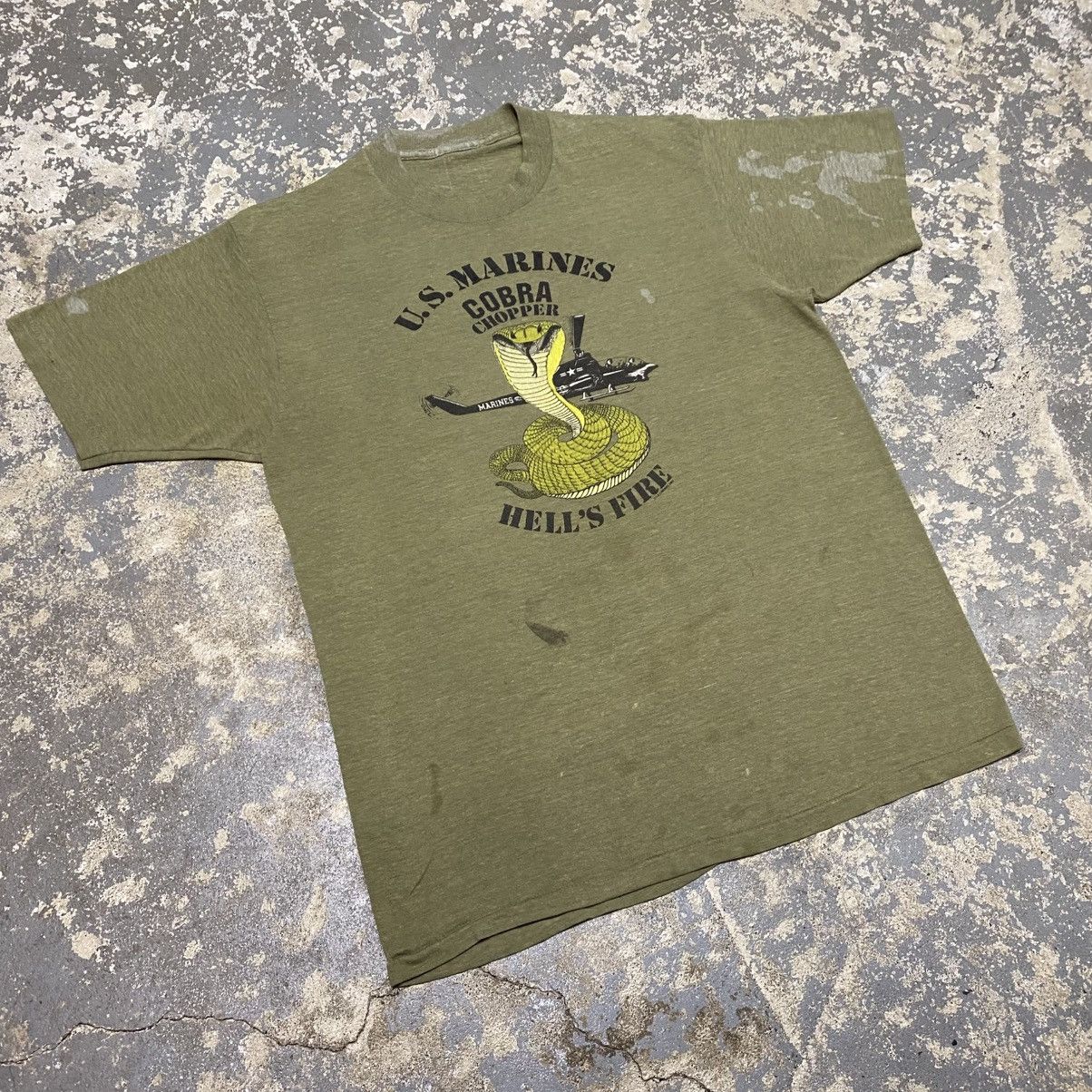 Japanese Brand × Vintage Vintage Marines Cobra Chopper Helicopter United St Military Size US S / EU 44-46 / 1 - 9 Thumbnail
