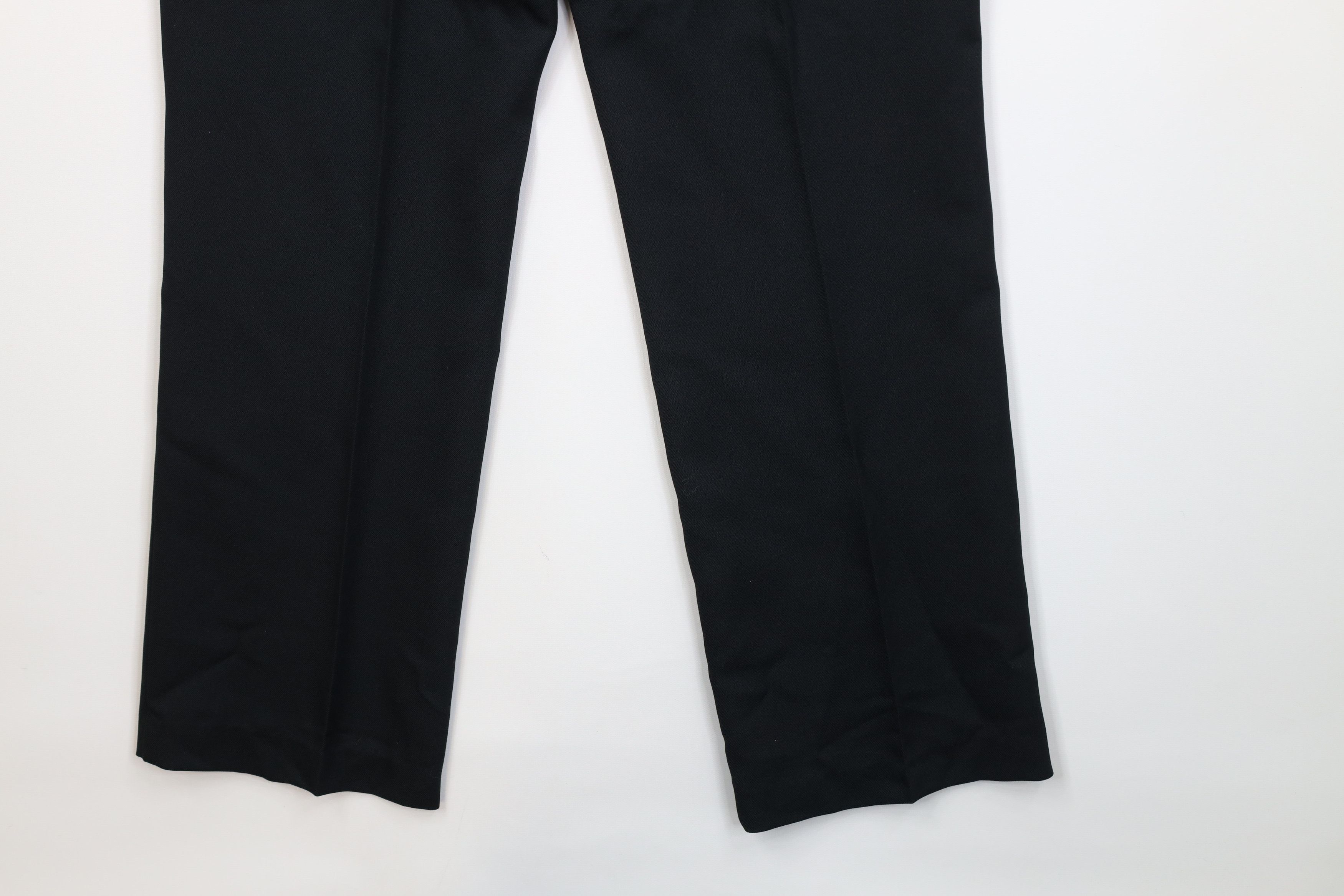 Vintage Vintage 70s Streetwear Flared Wide Leg Chino Pants Black USA Size US 34 / EU 50 - 13 Thumbnail