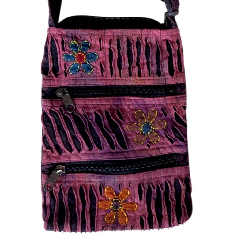Banks Journal The Collection Royal Cotton Nepal Floral Dyed Crossbody Bag Size ONE SIZE - 5 Thumbnail