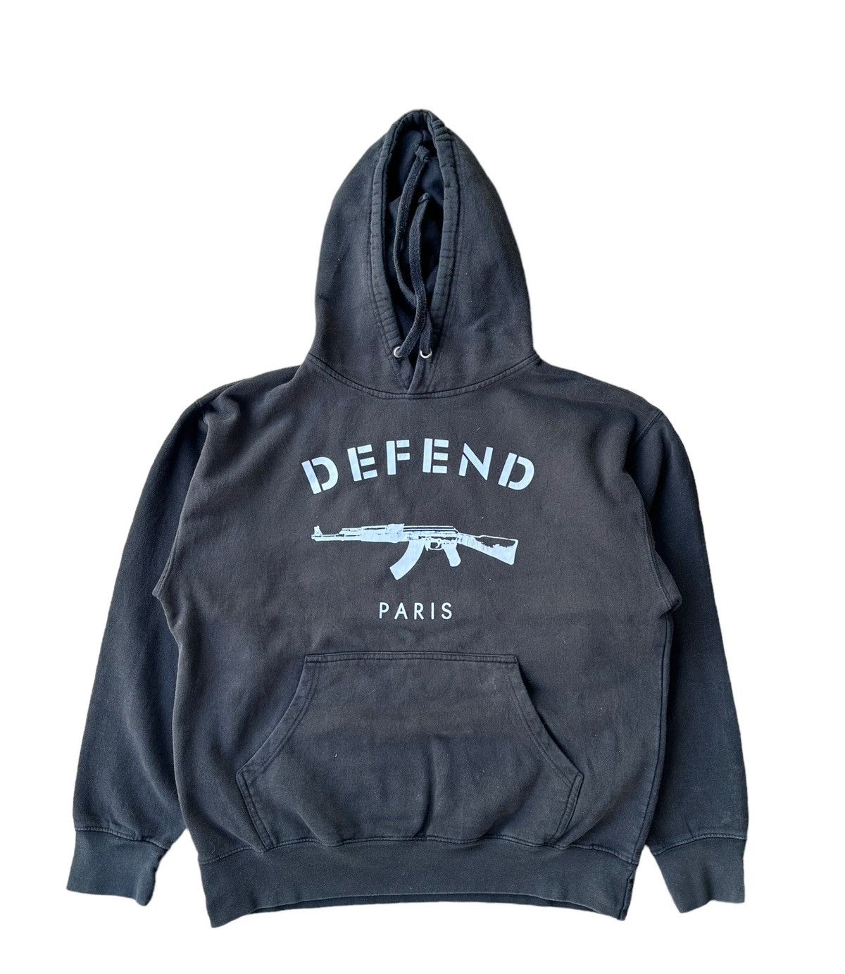 Vintage Defend Paris pullover hoodie Size US M / EU 48-50 / 2 - 1 Thumbnail