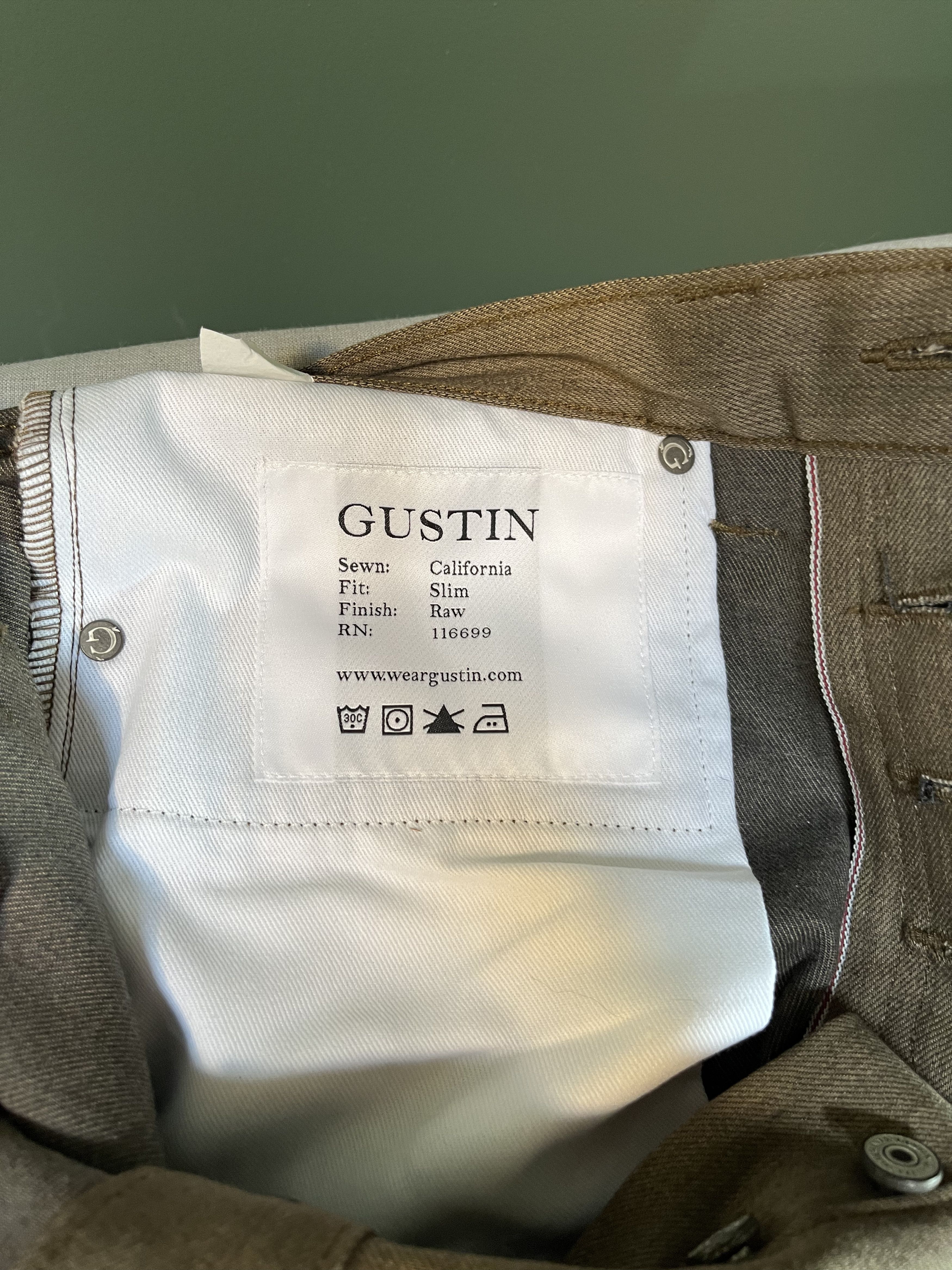 Gustin #381 Brown x Black Stretch Size US 33 - 2 Thumbnail