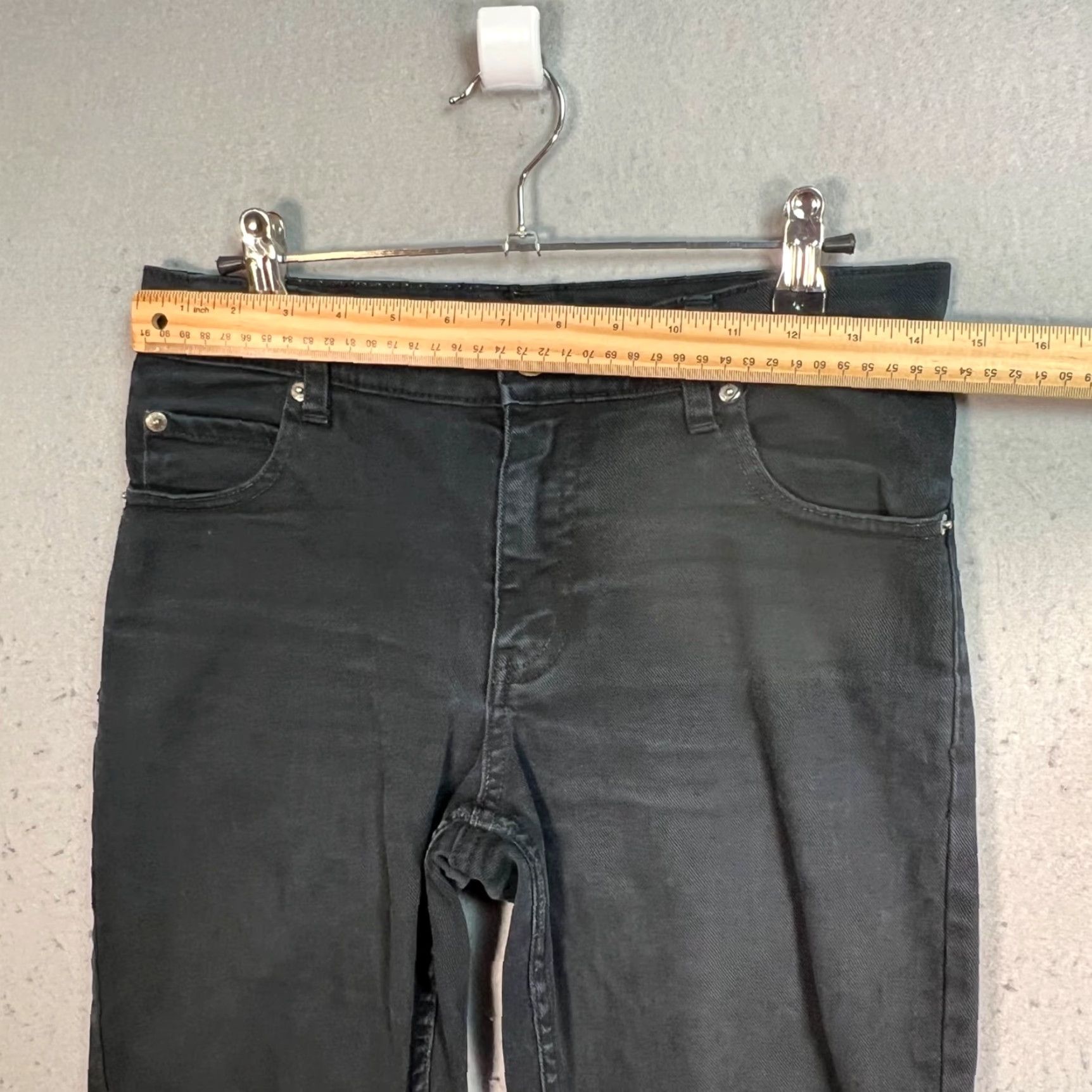 Cheap Monday CHEAP MONDAY Black Skinny Jeans Womens 27 Dark Wash Denim Size 27 Stretch 5-Pocket Mid Rise Vintage No Womens Jeans 29 Inseam Size 27" / US 4 / IT 40 - 6 Thumbnail