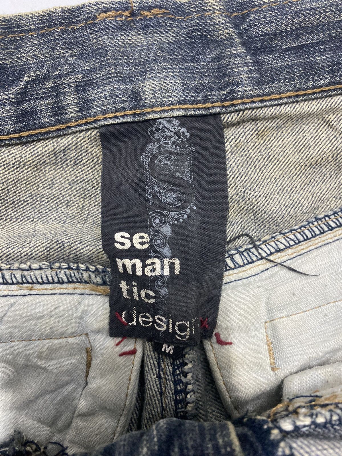 If Six Was Nine Semantic Design Mud Washed Distressed Punk Denim Size US 28 / EU 44 - 8 Thumbnail