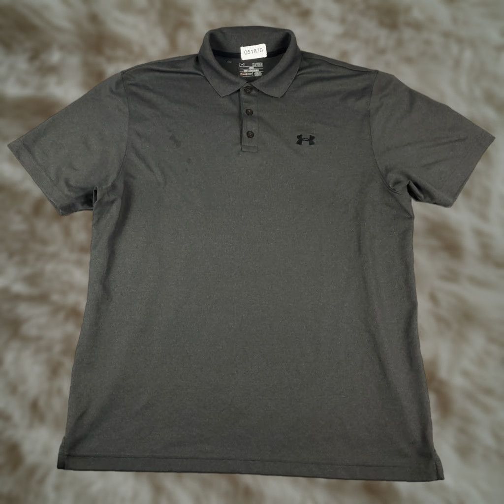Under Armour Under Armour Polo Shirt Mens Size XL Gray Golf Casual Short Sleeve Size US XL / EU 56 / 4 - 1 Thumbnail