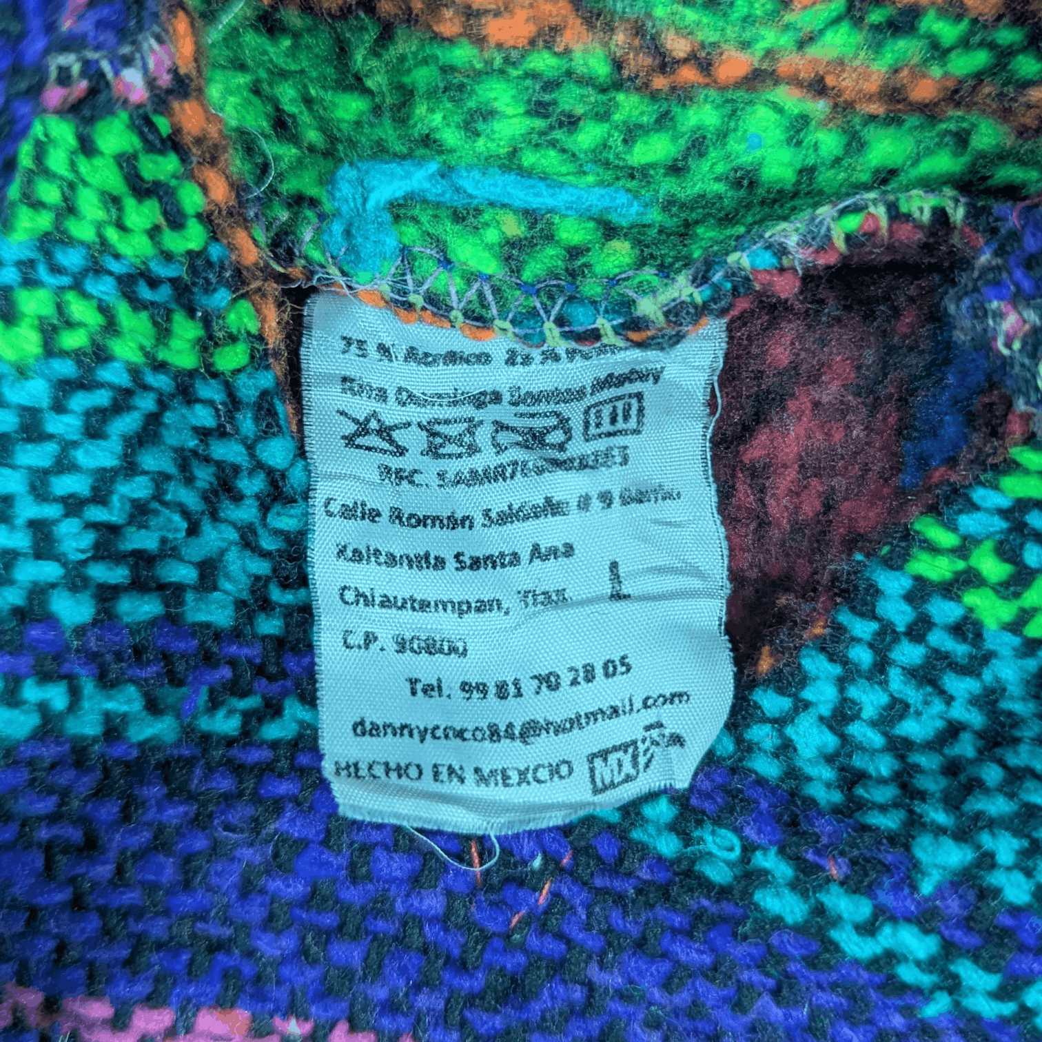 Mexicana MEXICO Multicolor Wool Hoodie Kapital Yohji Yamamoto Style Size US M / EU 48-50 / 2 - 10 Thumbnail