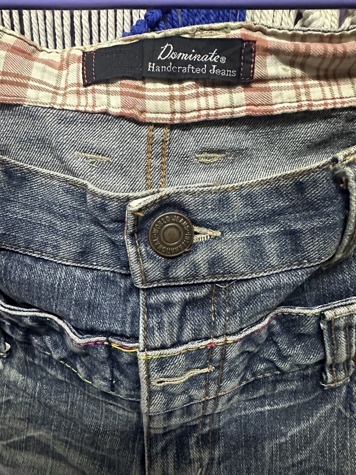 Jean Paul Gaultier Dominate handcrafted jeans double waist Size US 31 - 3 Thumbnail