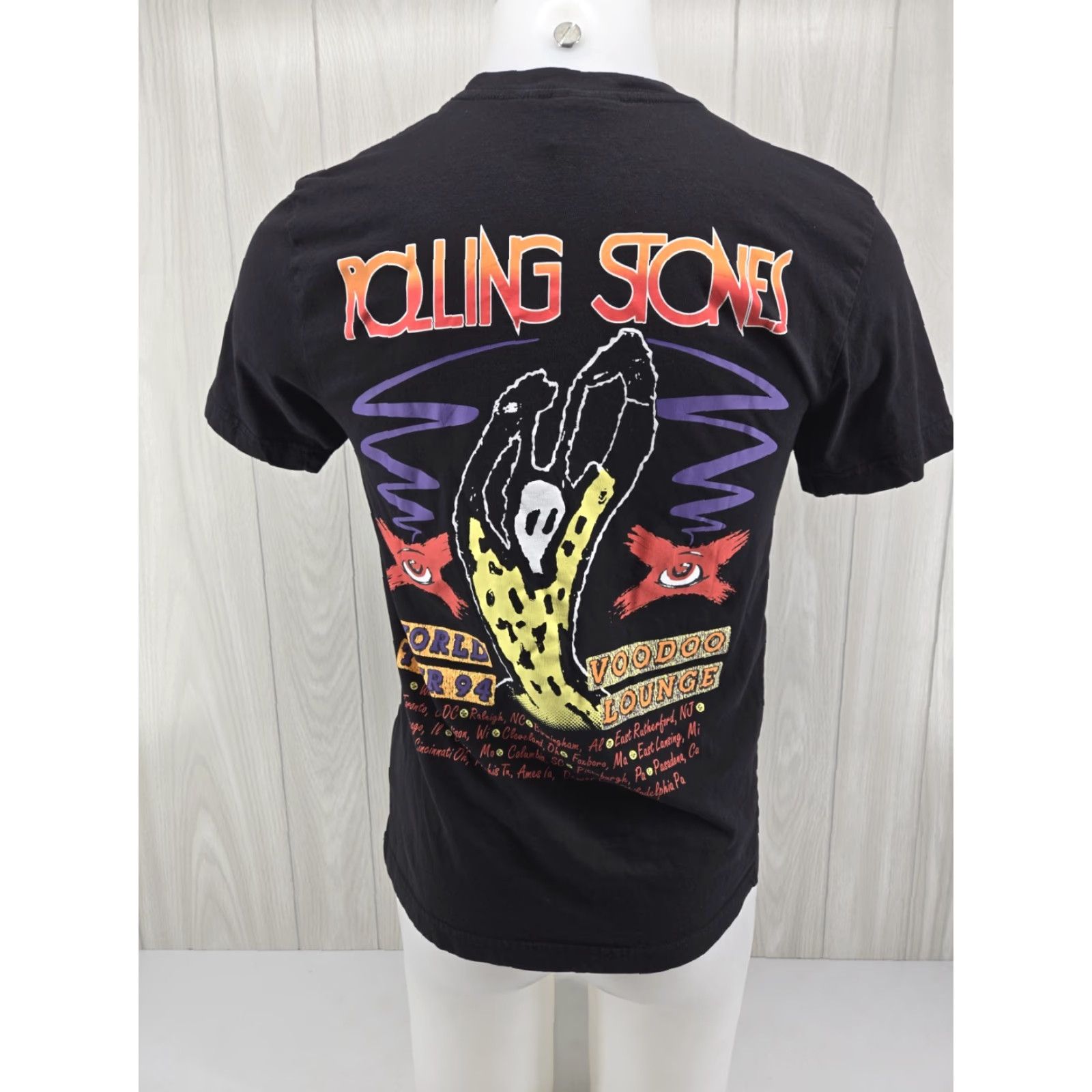 H&M VINTAGE Rolling Stones x H&M 94 Voodoo Lounge Front & Back Graphic Shirt SMALL Size US S / EU 44-46 / 1 - 2 Thumbnail