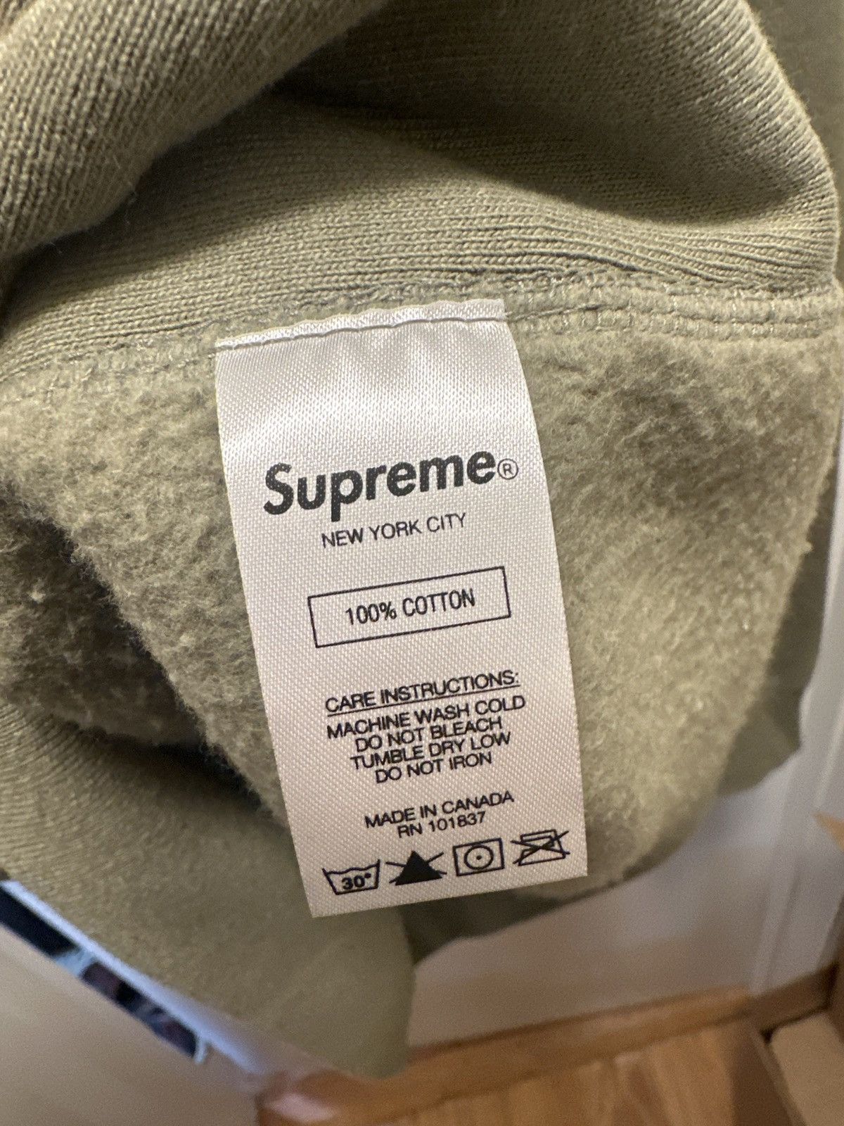 Supreme Supreme Cross Box Logo Olive Hoodie XL Size US XL / EU 56 / 4 - 3 Thumbnail
