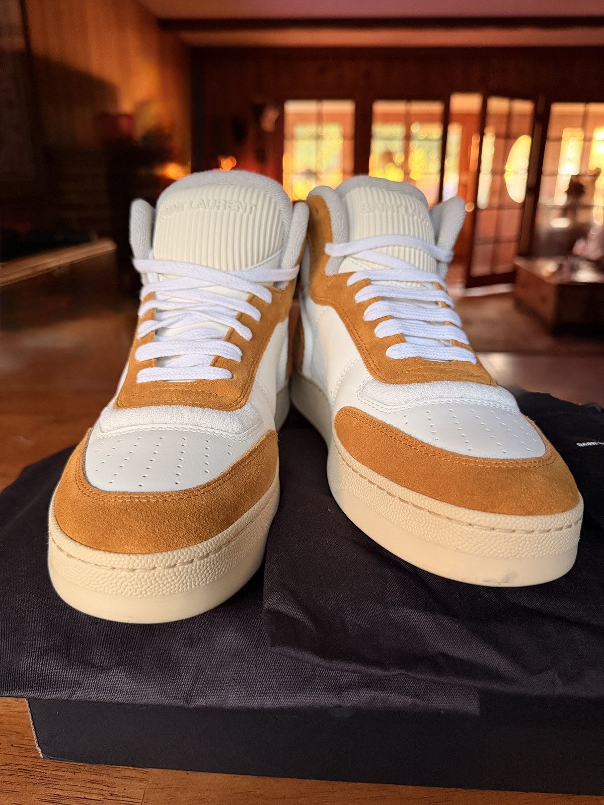 Yves Saint Laurent Saint Laurent SL/80 Sneakers White Suede Leather 39 SLP YSL Size US 9 / IT 39 - 6 Thumbnail