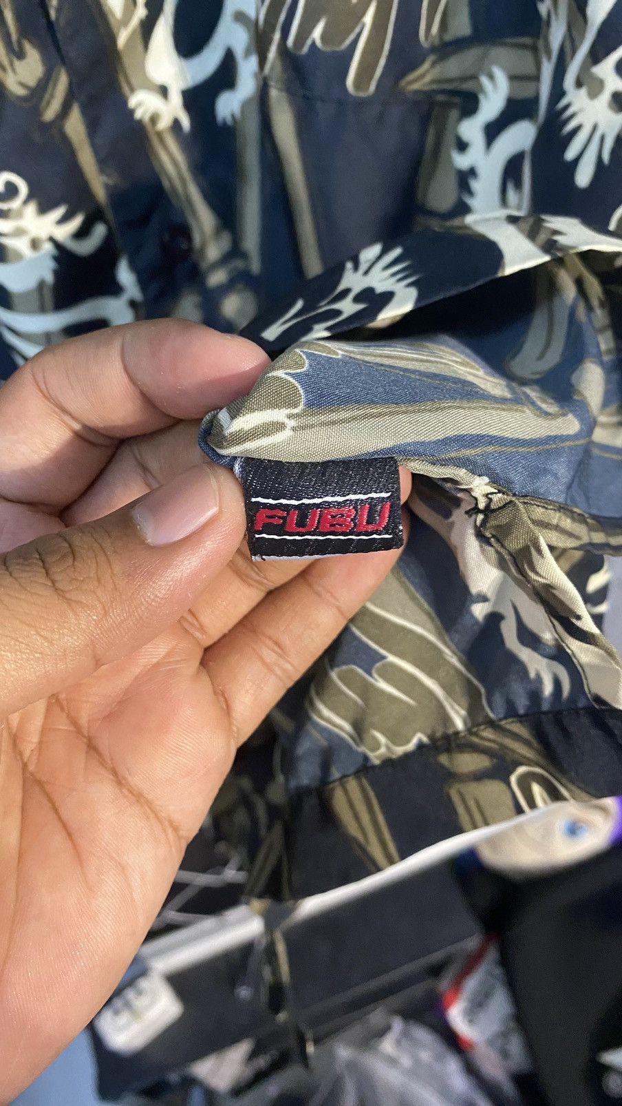 Fubu × Japanese Brand × Vintage FUBU AOP DRAGON SHIRT BUTTON UP RAYON LARGE Size US L / EU 52-54 / 3 - 8 Thumbnail