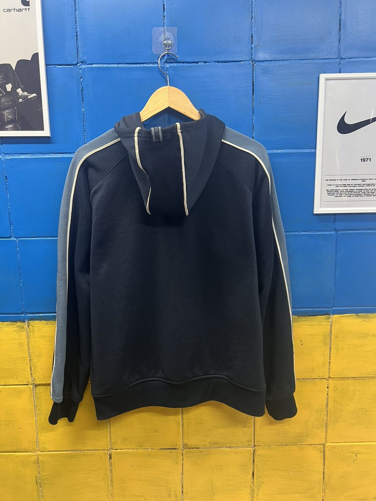 Nike × Vintage Nike Vintage Zip Hoodie Big Logo Swoosh Size US M / EU 48-50 / 2 - 7 Thumbnail