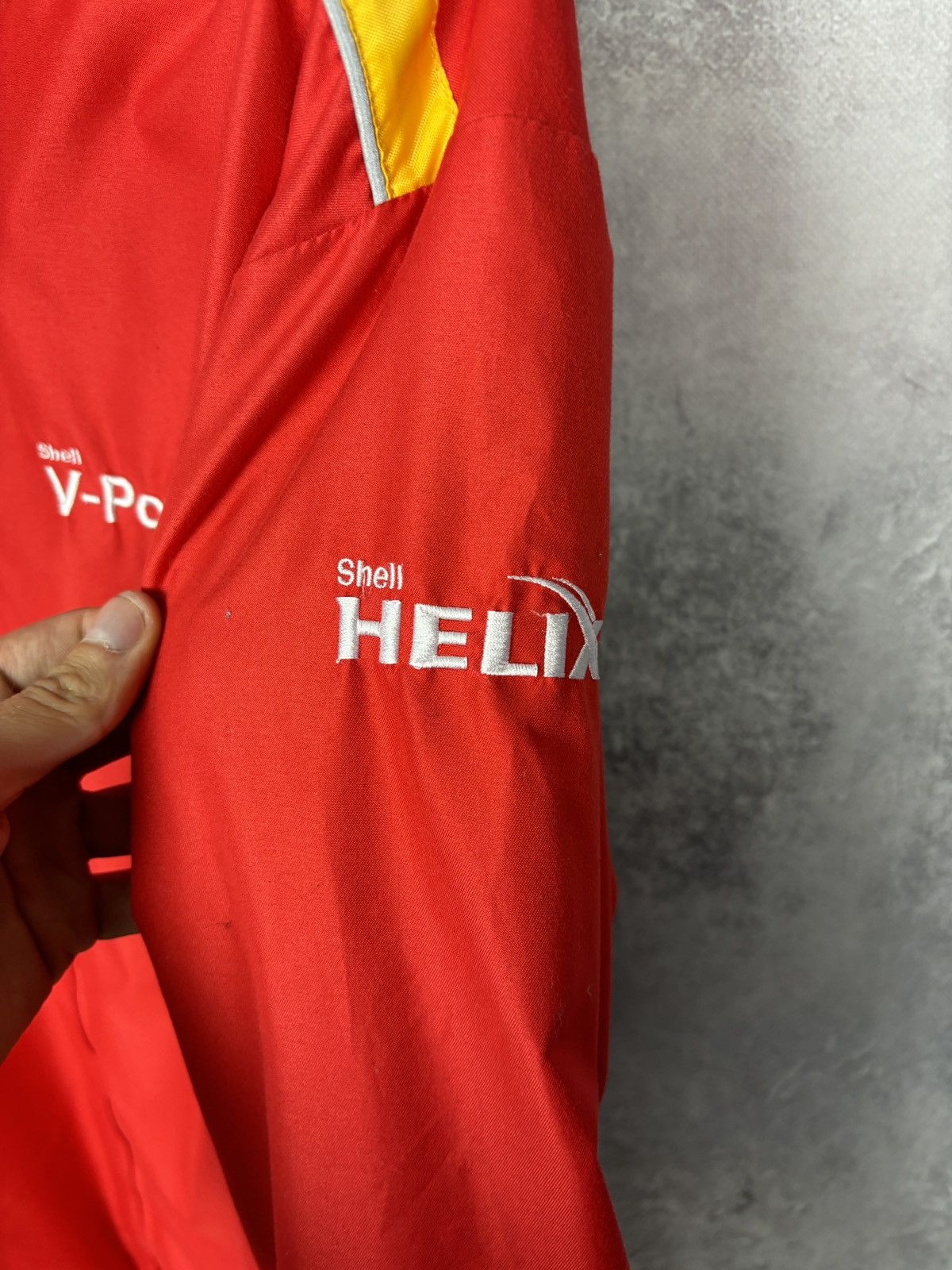Ferrari × Vintage Shell Ferrari V-Power Fleece Lined Jacket Red Size US L / EU 52-54 / 3 - 4 Thumbnail