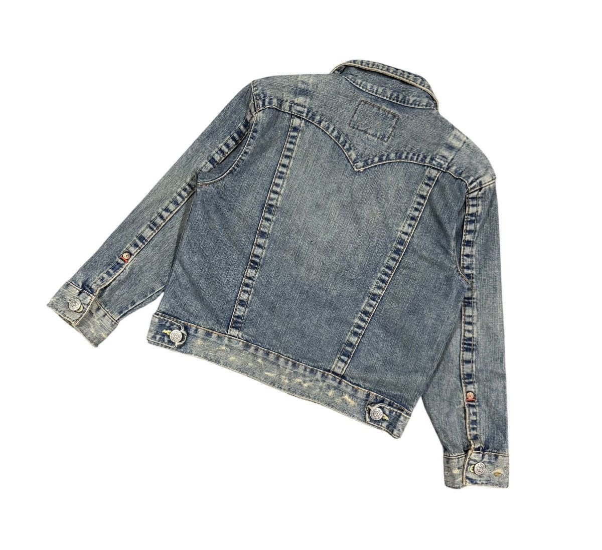 True Religion Vtg🔥Y2k True Religion Distressed Trucker Denim Jacket Size XL / US 12-14 / IT 48-50 - 10 Thumbnail