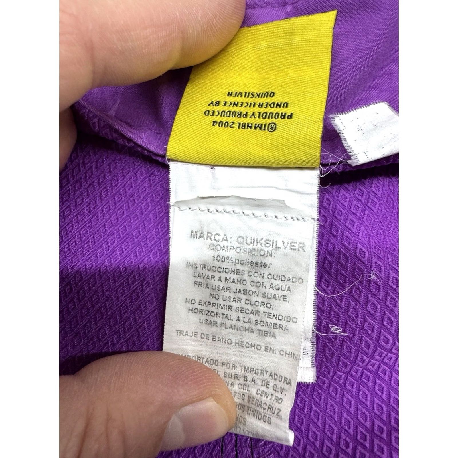 Quiksilver Quicksilver Board Shorts Storm Purple Mens 36 XL Melbourne Australian Rugby Striped Polyester Spandex Wave Surf Swim Bottoms Size US 36 / EU 52 - 4 Thumbnail