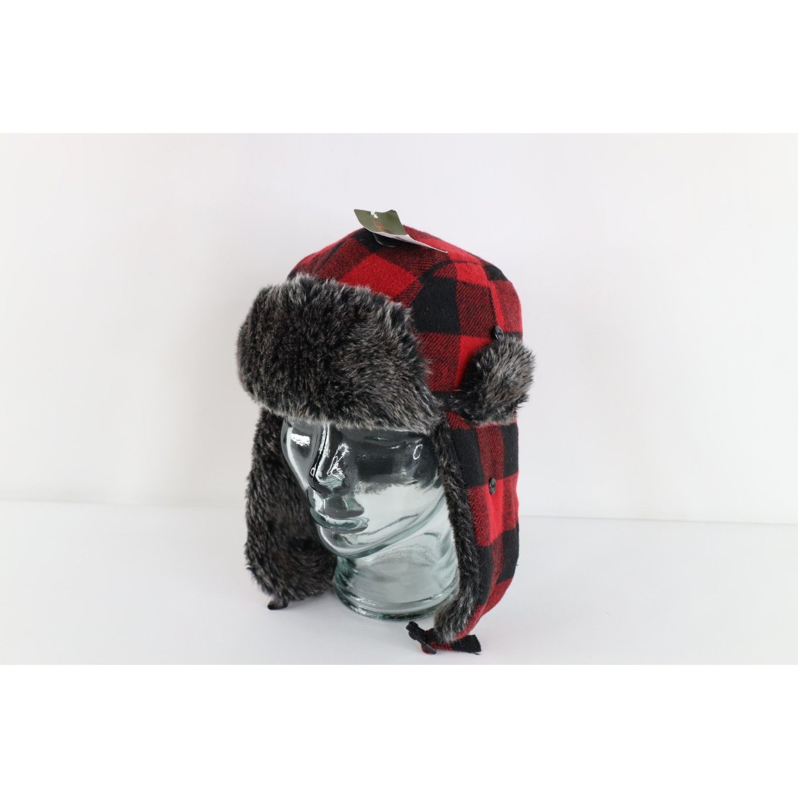 Vintage Deadstock Vintage Y2K Wool Blend Quilted Hunter Trapper Hat Size ONE SIZE - 1 Thumbnail