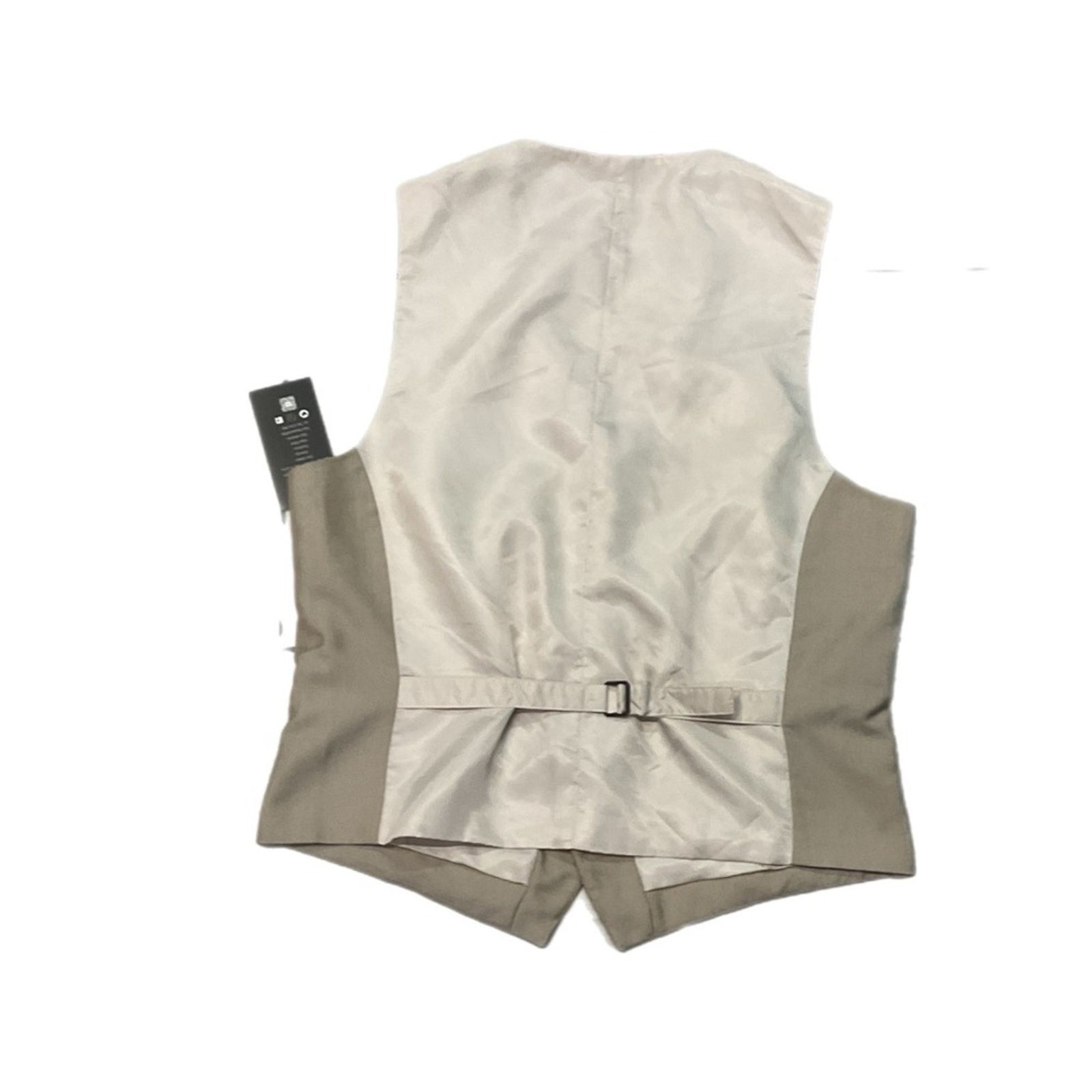 Vintage Linen Dress Beige Vest Size US L / EU 52-54 / 3 - 2 Thumbnail