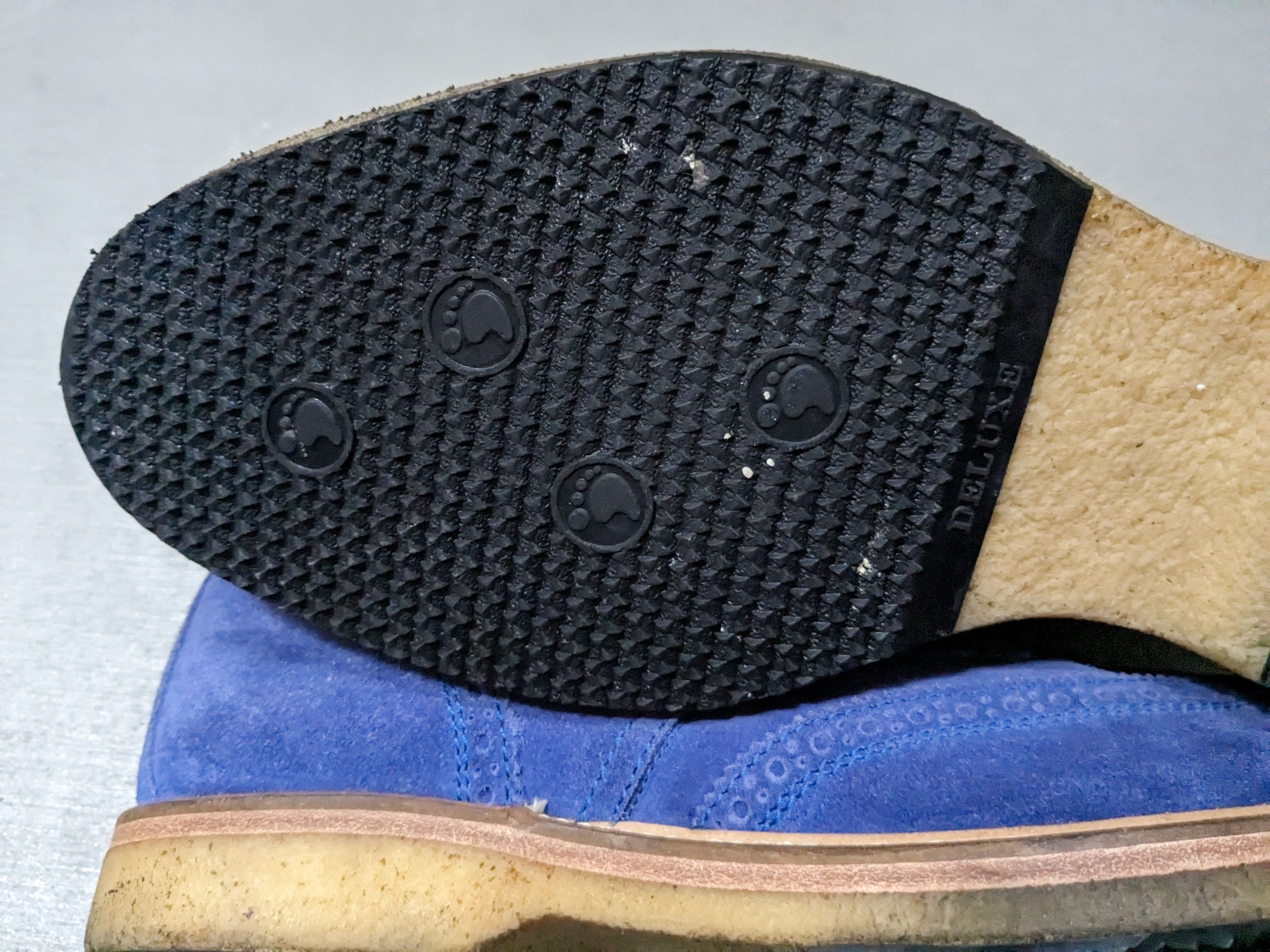 Hugo Boss Hugo Boss Wingtip Boots Blue Suede Brogues 11 44 Lace Up Size US 11 / EU 44 - 14 Thumbnail