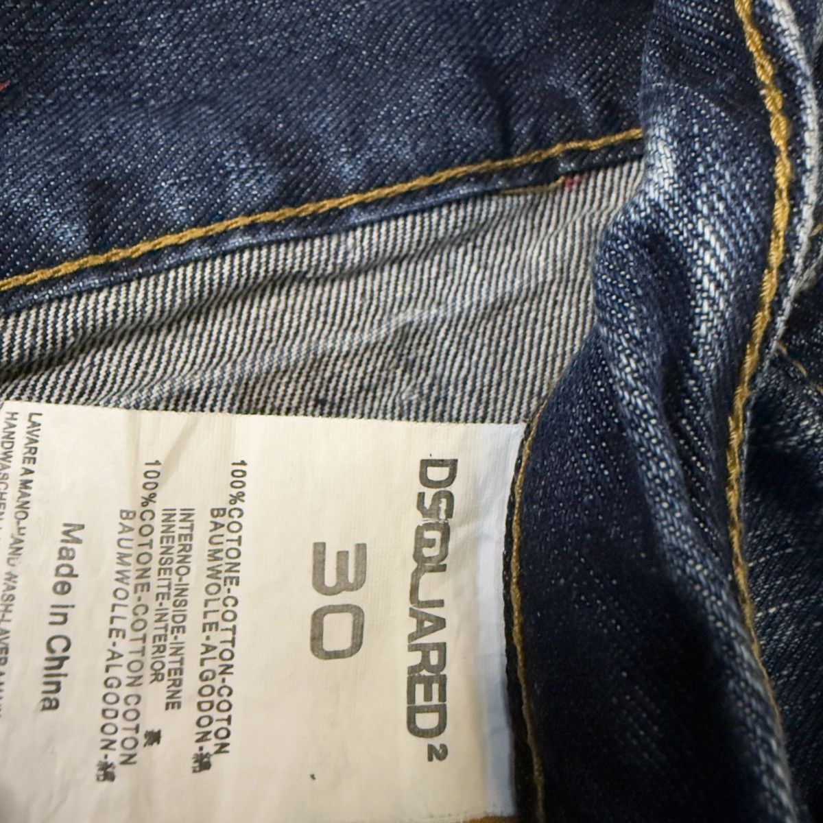Dsquared2 🔥 Thrashed Dsquared Distressed Y2K Grunge Punk Denim Size US 30 / EU 46 - 15 Thumbnail