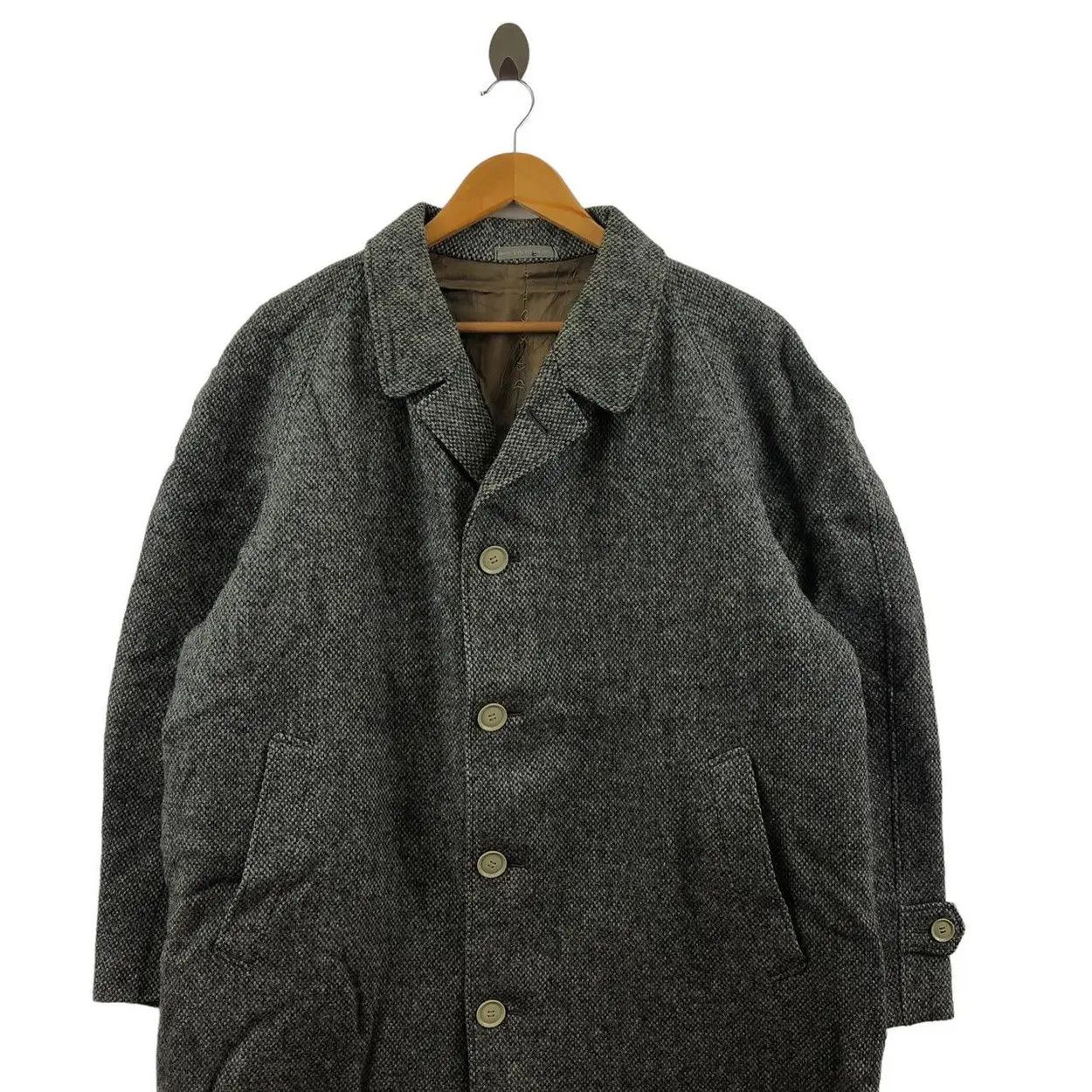 Harris Tweed Vintage HARRIS TWEED Trench Coat Parka Jacker Windbreaker Size US XL / EU 56 / 4 - 3 Thumbnail