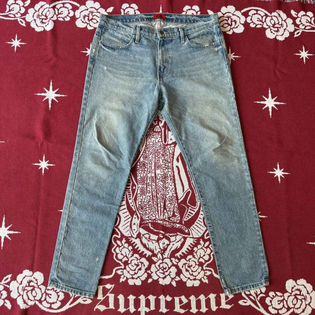 Used SS16 424 on Fairfax Slim fit washed blue Jeans Size 36